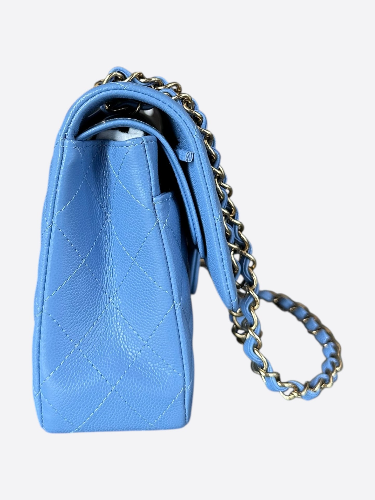 Chanel Blue Caviar Quilted Medium Flap Bag