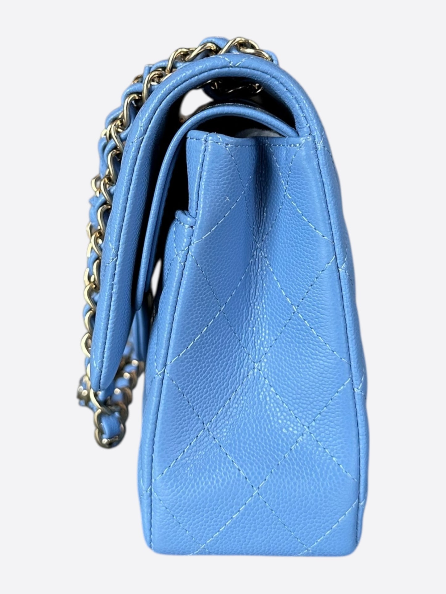 Chanel Blue Caviar Quilted Medium Flap Bag
