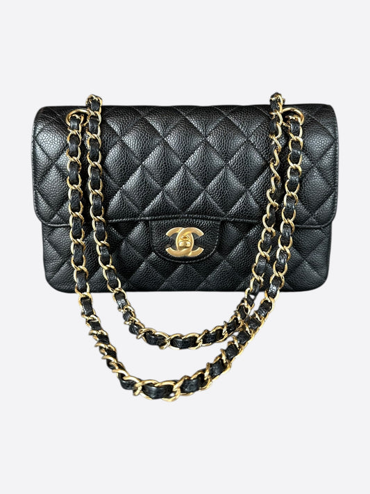 Chanel Black Caviar Quilted Small Flap Bag