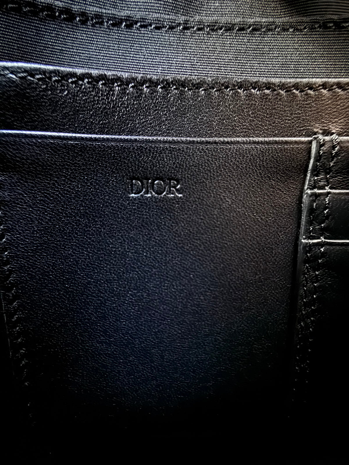 Dior Black Crocodile Clutch Bag