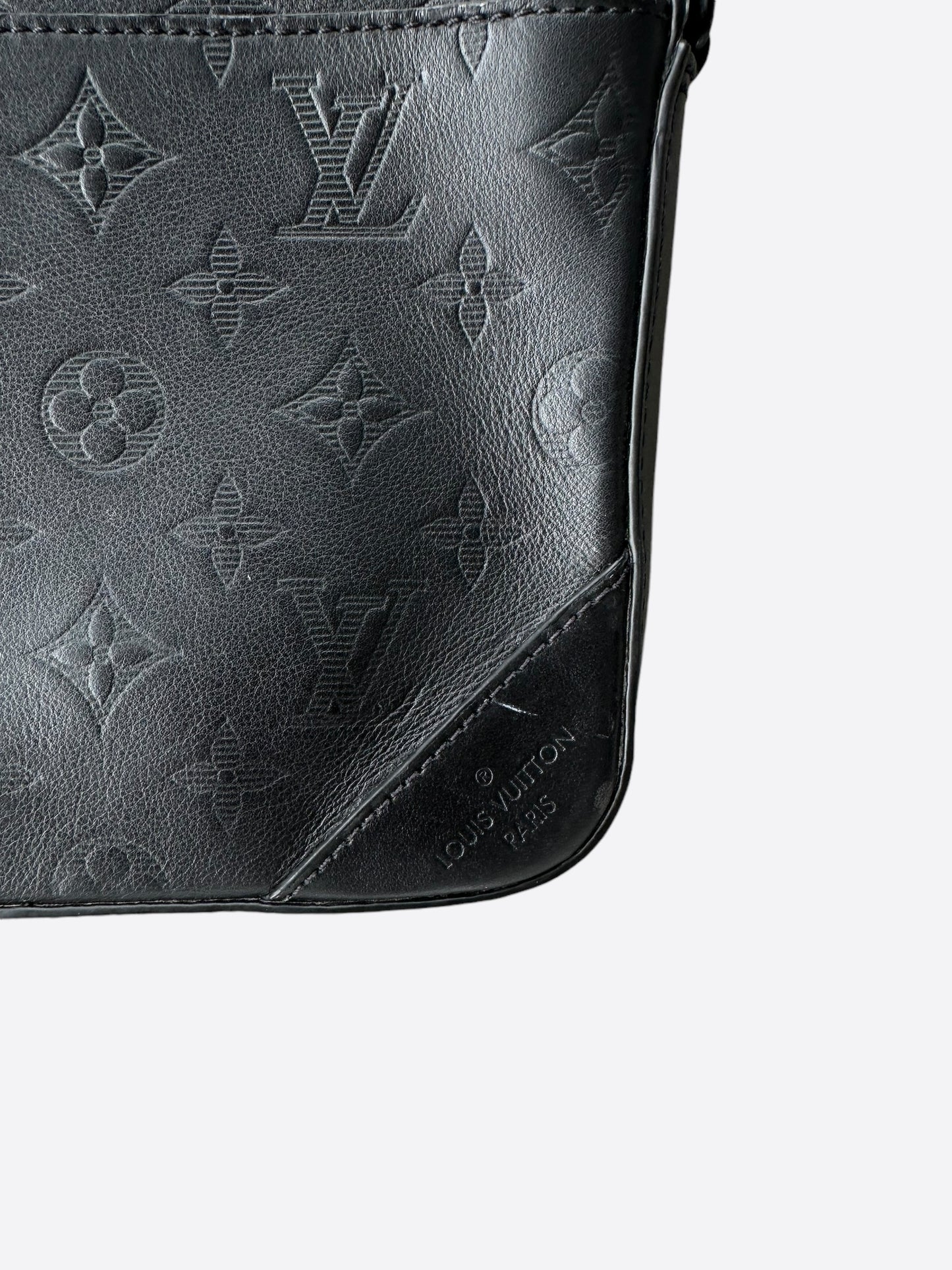 Louis Vuitton Black Shadow Monogram Duo Messenger