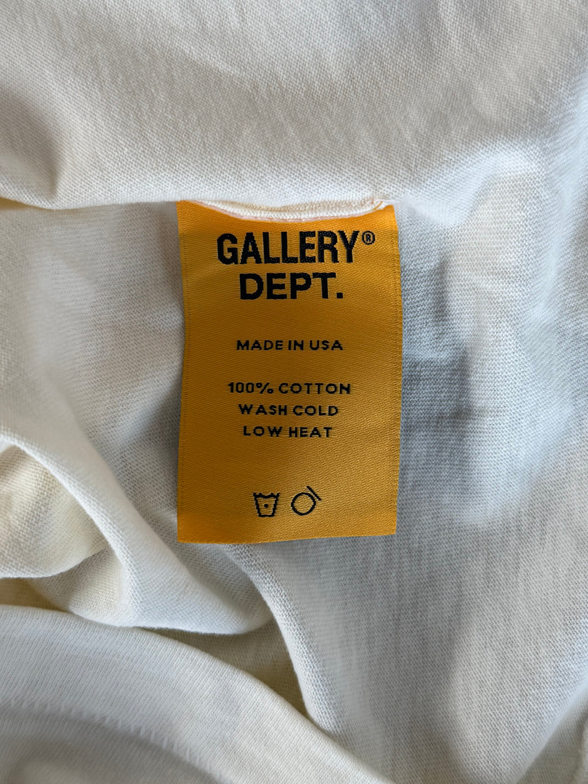 Gallery Dept Cream & Black Souvenir Logo T-Shirt