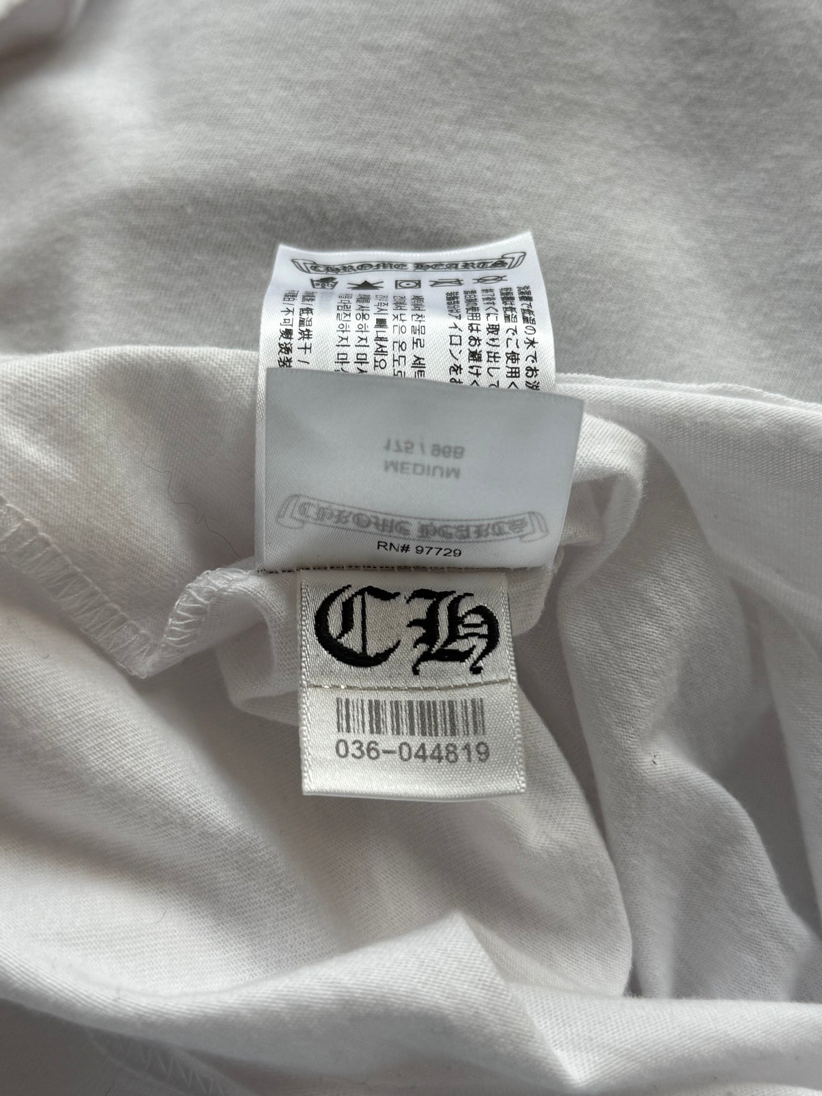 Chrome Hearts White Camouflage Horseshoe Logo T-Shirt