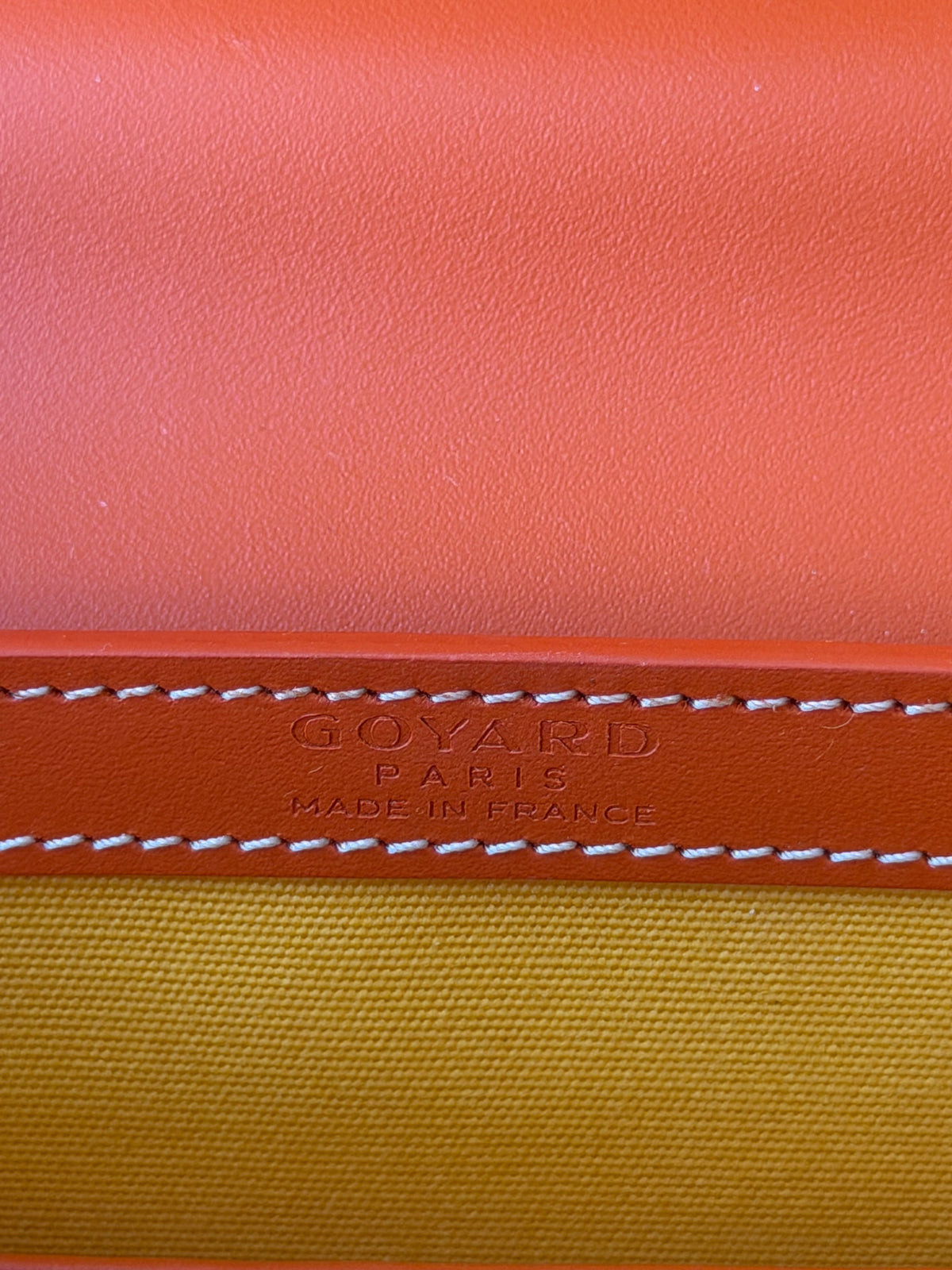 Goyard Orange Structured Mini Saigon