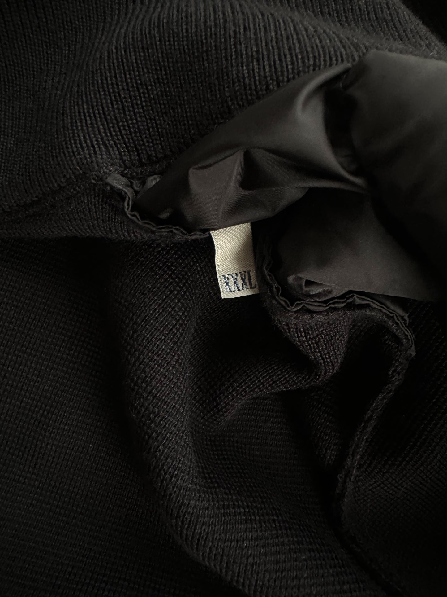 Moncler Black Tricot Puffer Cardigan