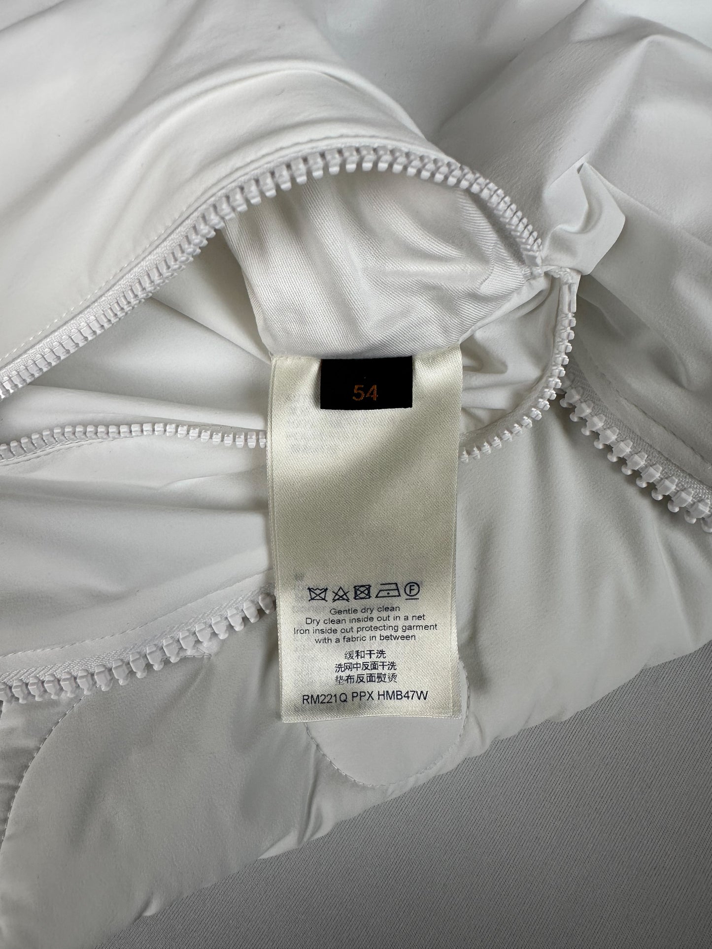 Louis Vuitton White Flower Monogram Puffer Jacket