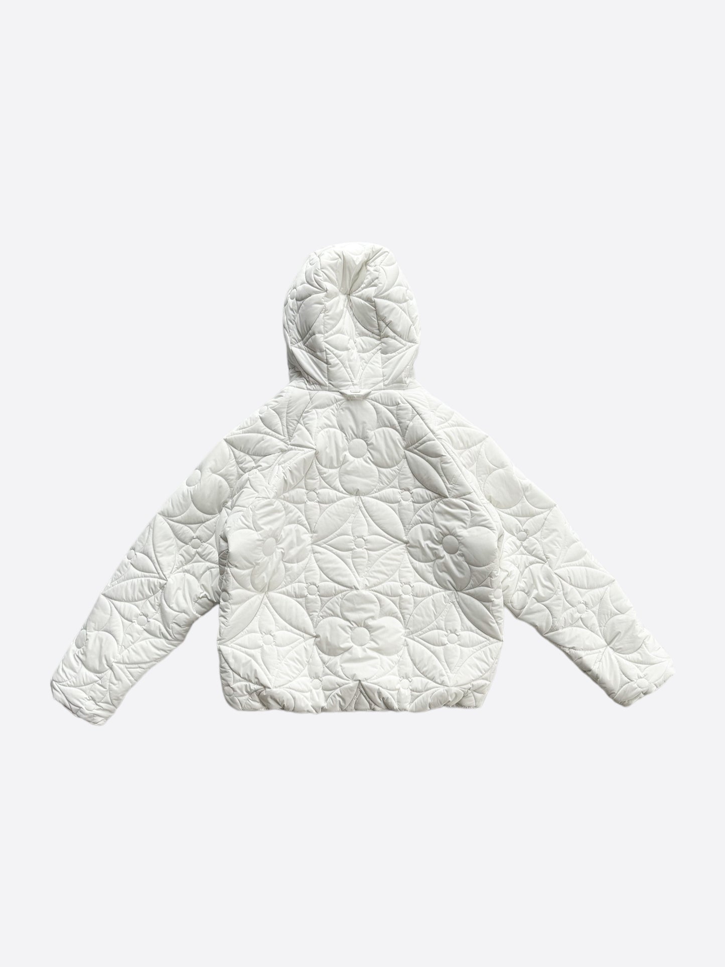 Louis Vuitton White Flower Monogram Puffer Jacket