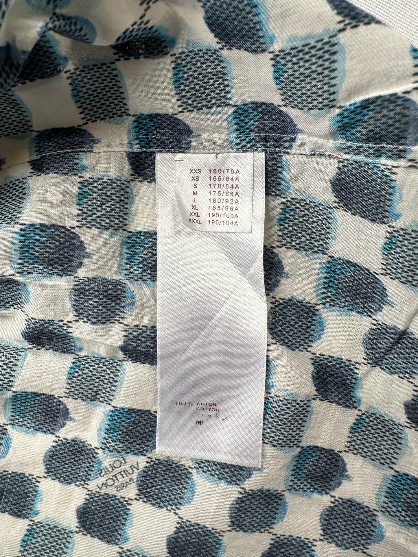 Louis Vuitton Watercolor Damier Button Up Shirt