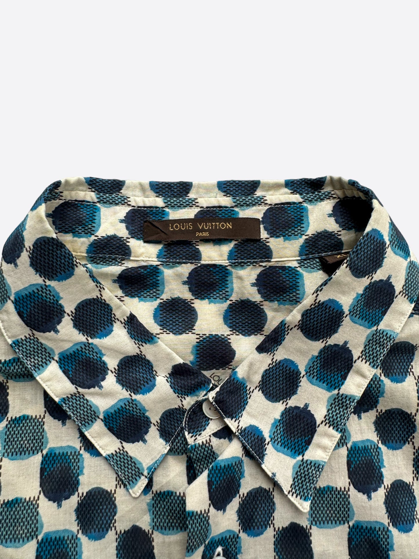 Louis Vuitton Watercolor Damier Button Up Shirt