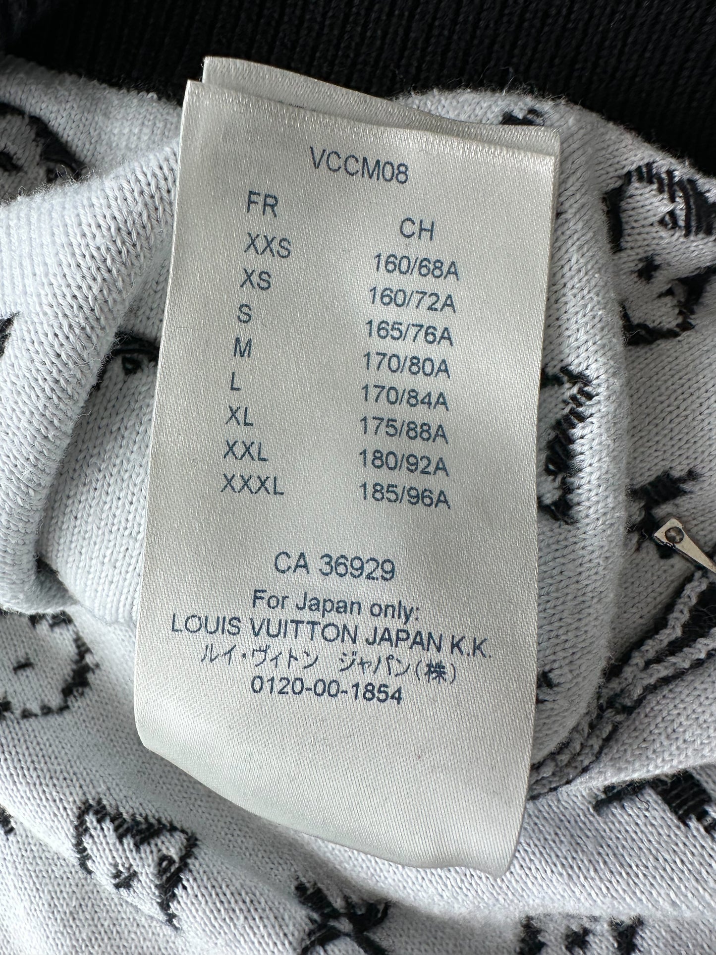 Louis Vuitton Black & White Monogram Gradient Sweater