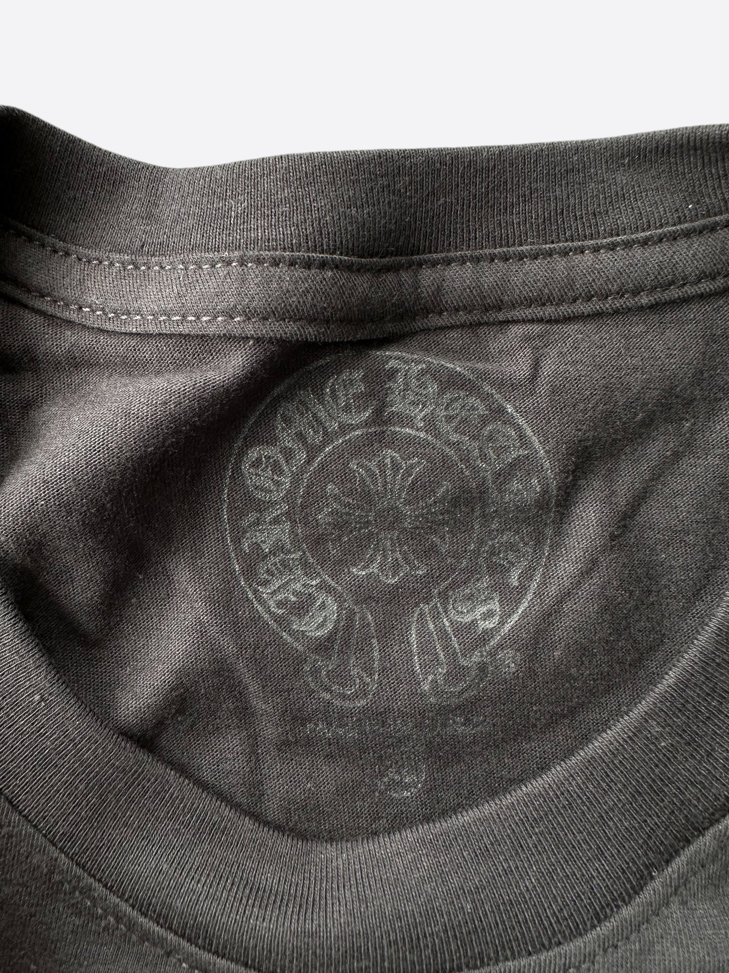 Chrome Hearts Black & White Scroll Logo T-Shirt