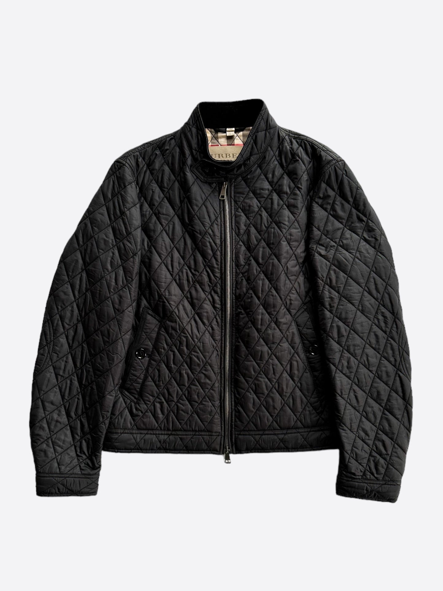 Burberry Brit Black Quilted Zip Up Jacket