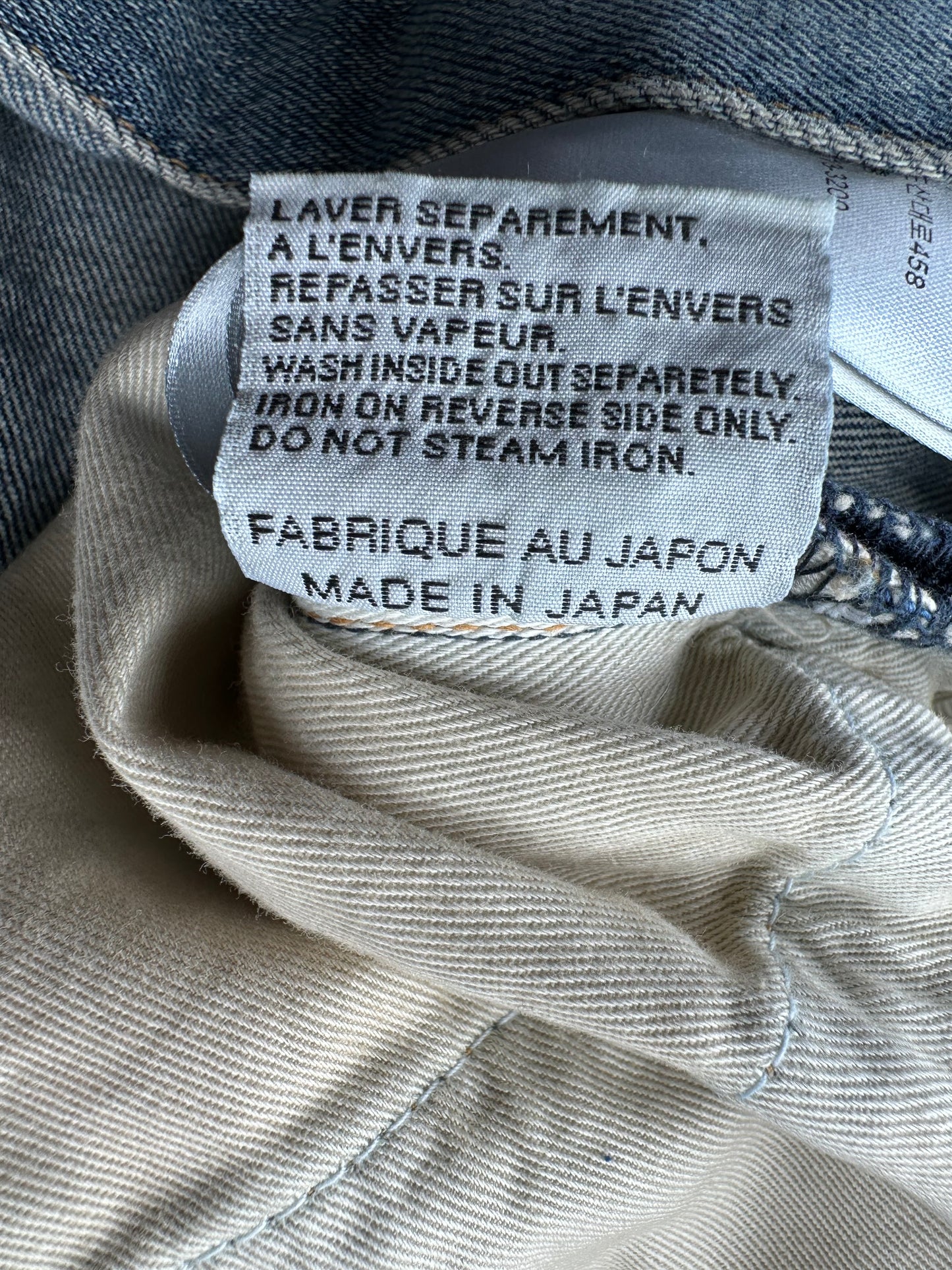 Dior Blue Atelier Logo Jeans