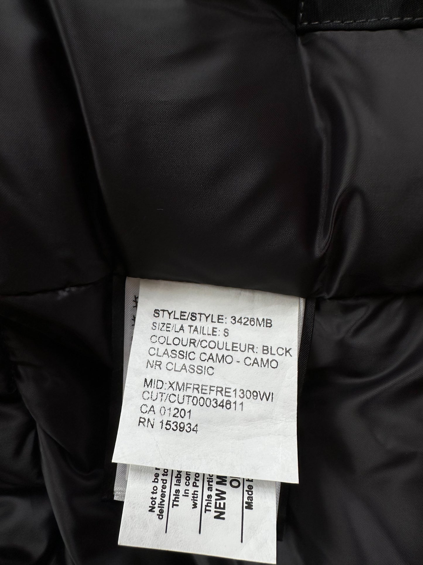 Canada Goose Black Camo Chateau Black Label Men's Jacket