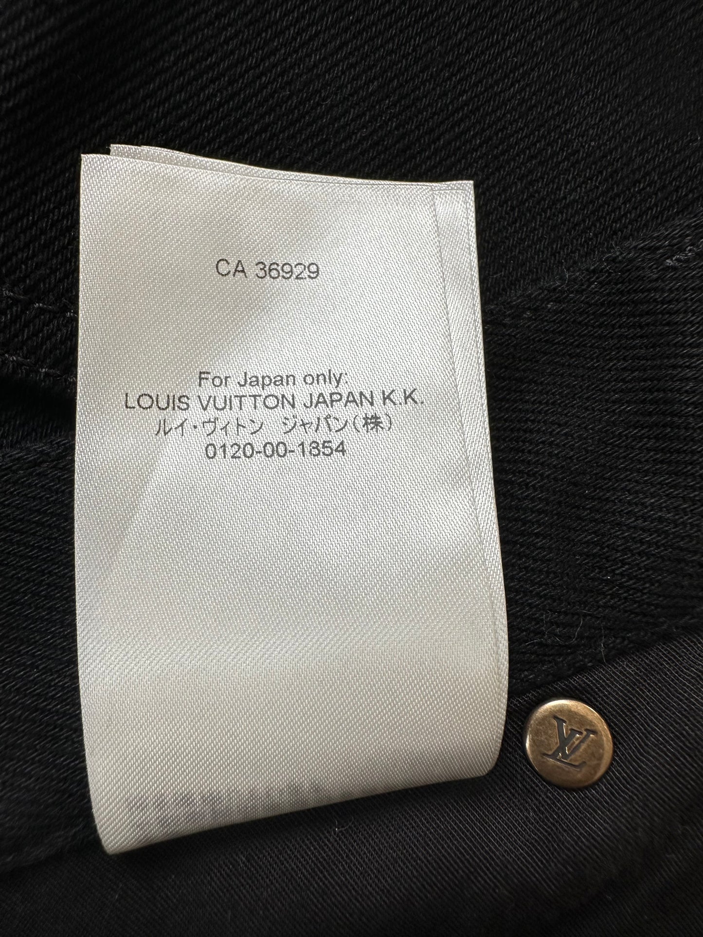 Louis Vuitton Black Monogram Carpenter Pants
