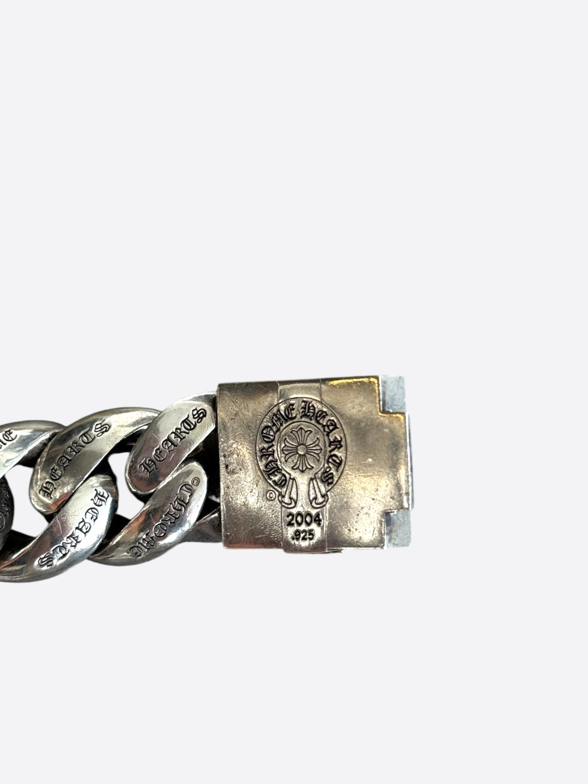 Chrome Hearts Silver Plus Cross XL Cuban Bracelet