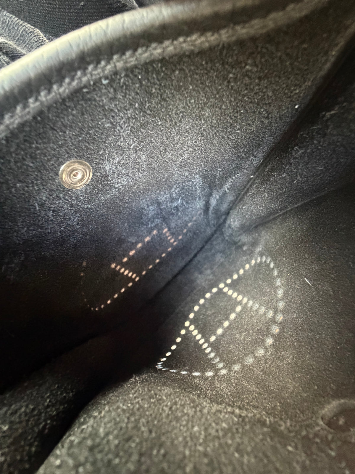 Hermes Black Togo & Palladium Hardware Evelyne 16