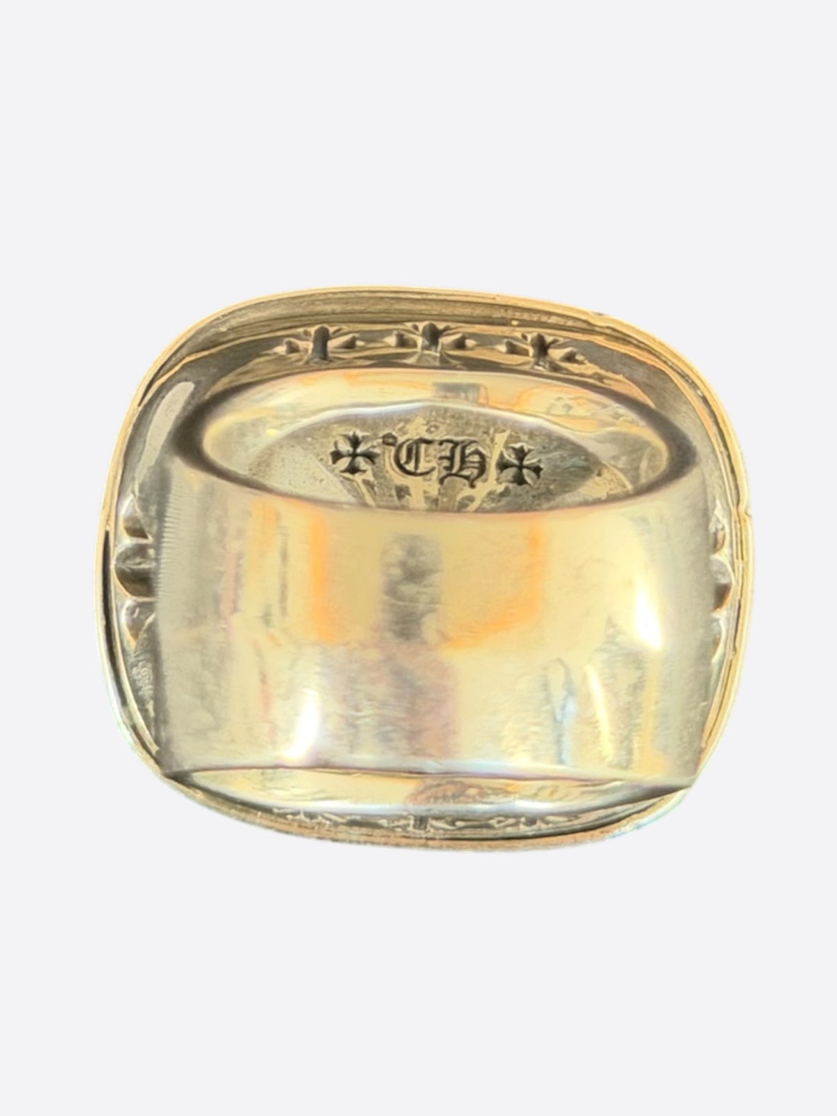 Chrome Hearts Silver XL Cross Ring