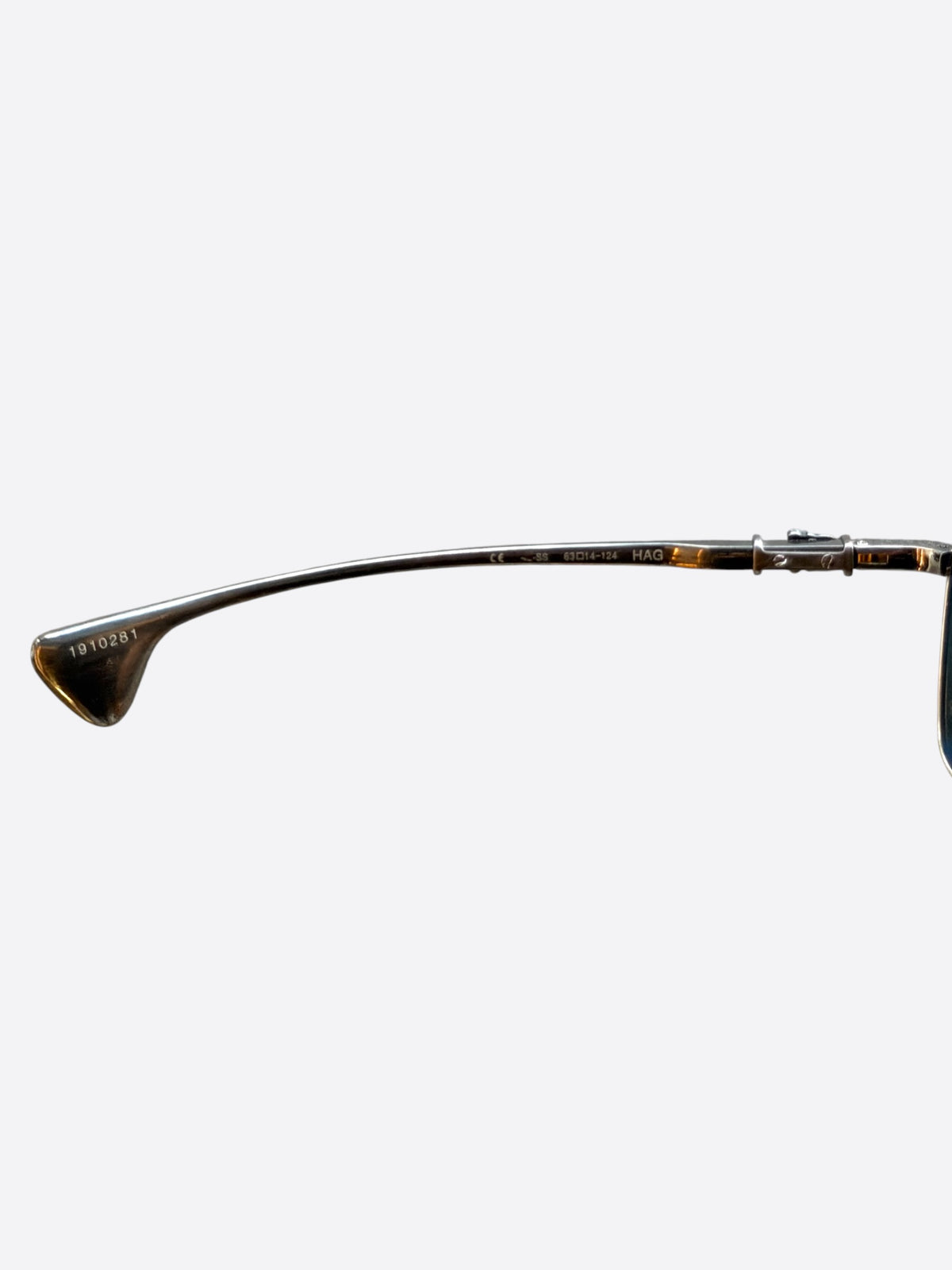 Chrome Hearts Silver & Diamond Hag Sunglasses