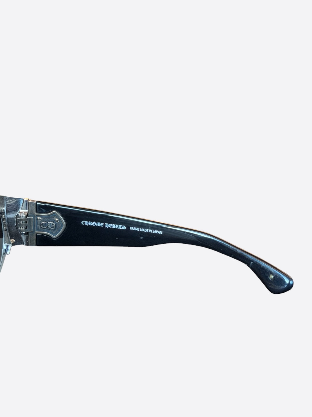 Chrome Hearts Black & Silver Back Door Sunglasses