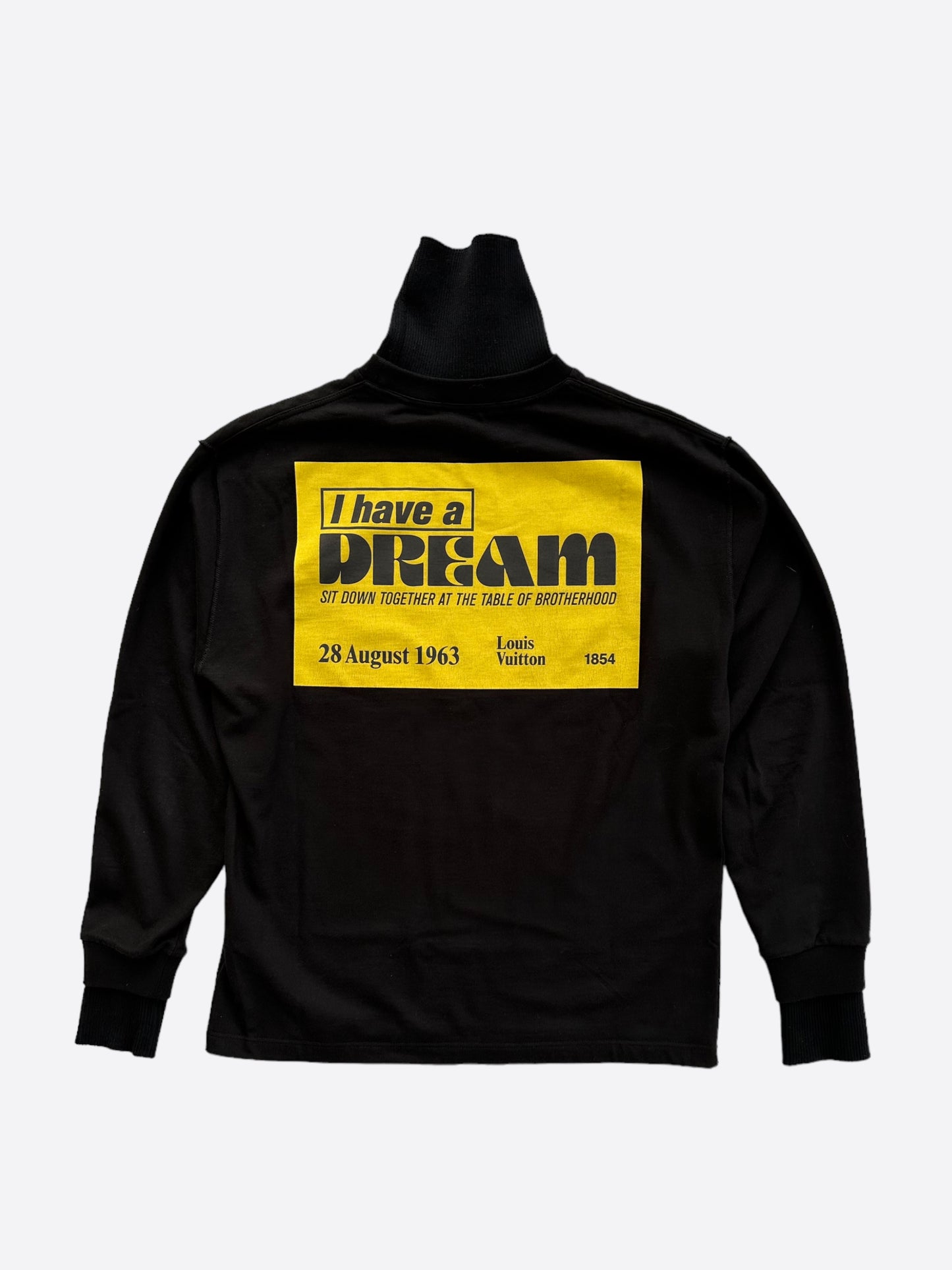 Louis Vuitton Black I Have A Dream Turtleneck Longsleeve T-Shirt