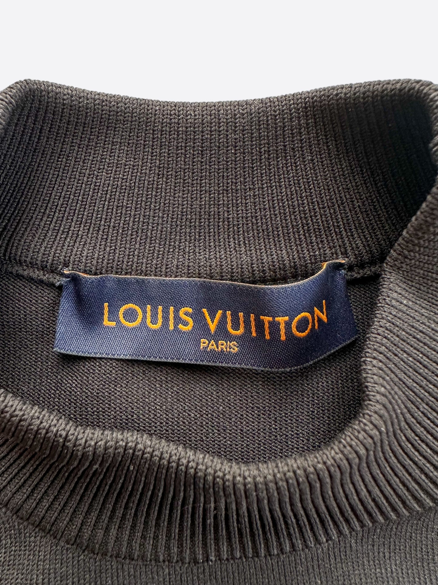 Louis Vuitton Black Globe Heatmap Sweater