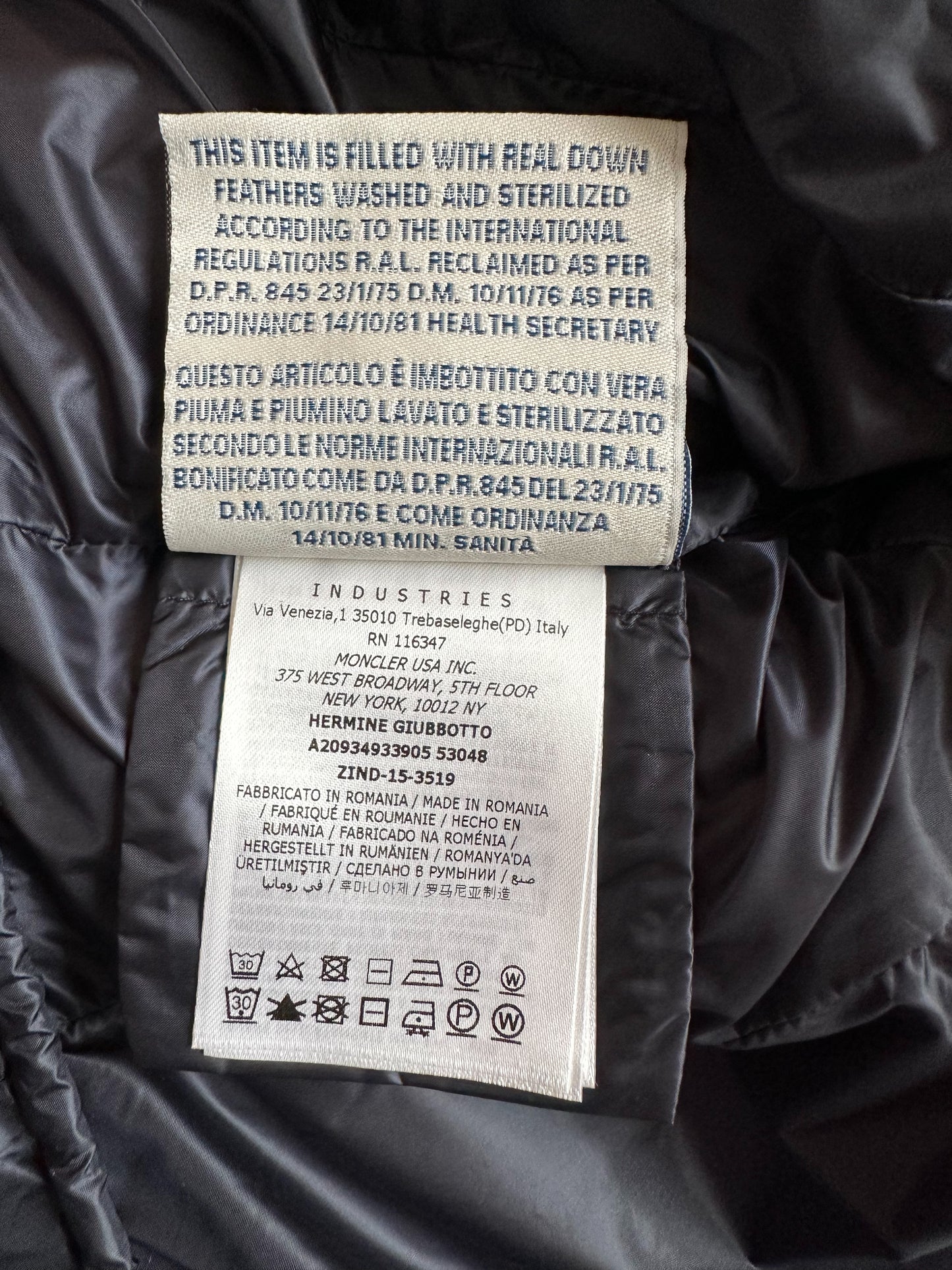 Moncler Navy Hermine Women's Jacket