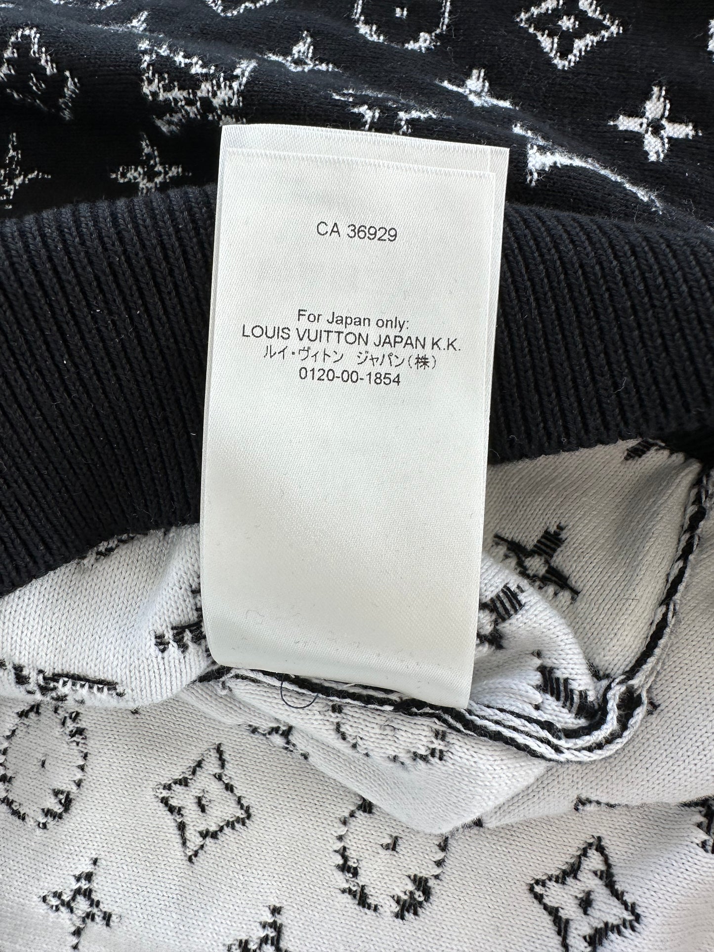 Louis Vuitton Black & White Monogram Gradient Hoodie