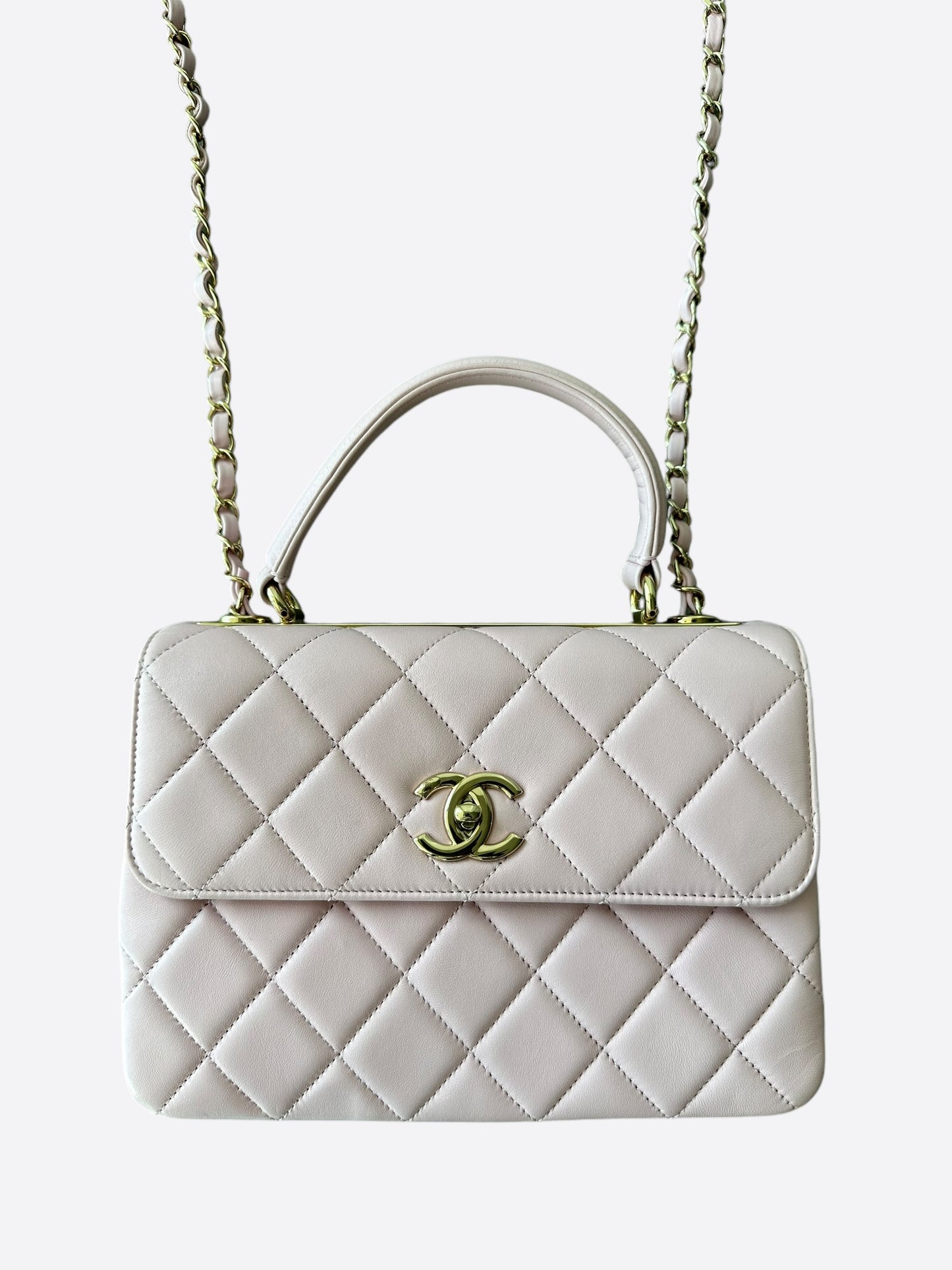Chanel Pink Quilted Trendy CC Shoulder Bag