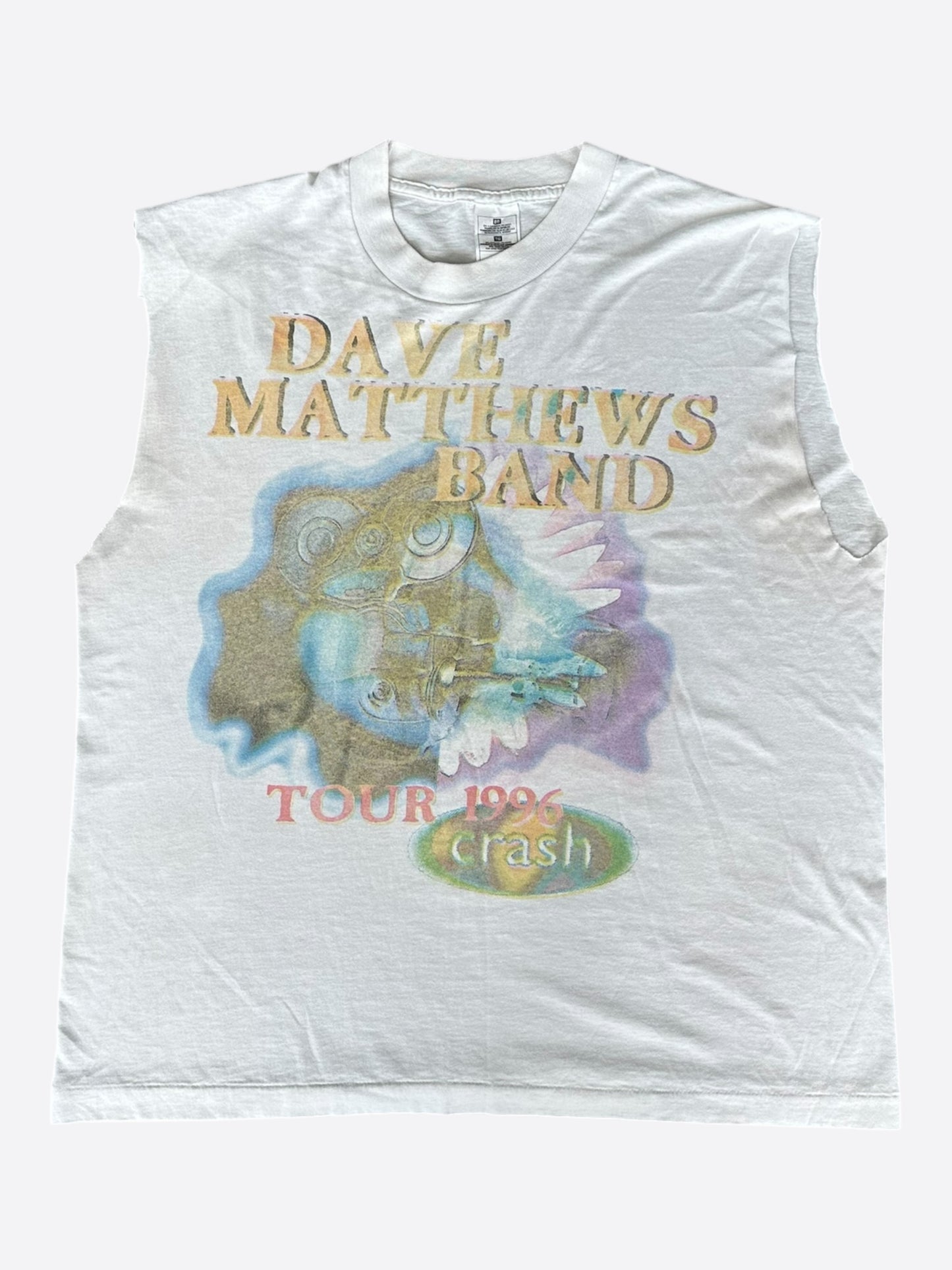 Vintage White Dave Matthews Band Crash Tour T-Shirt