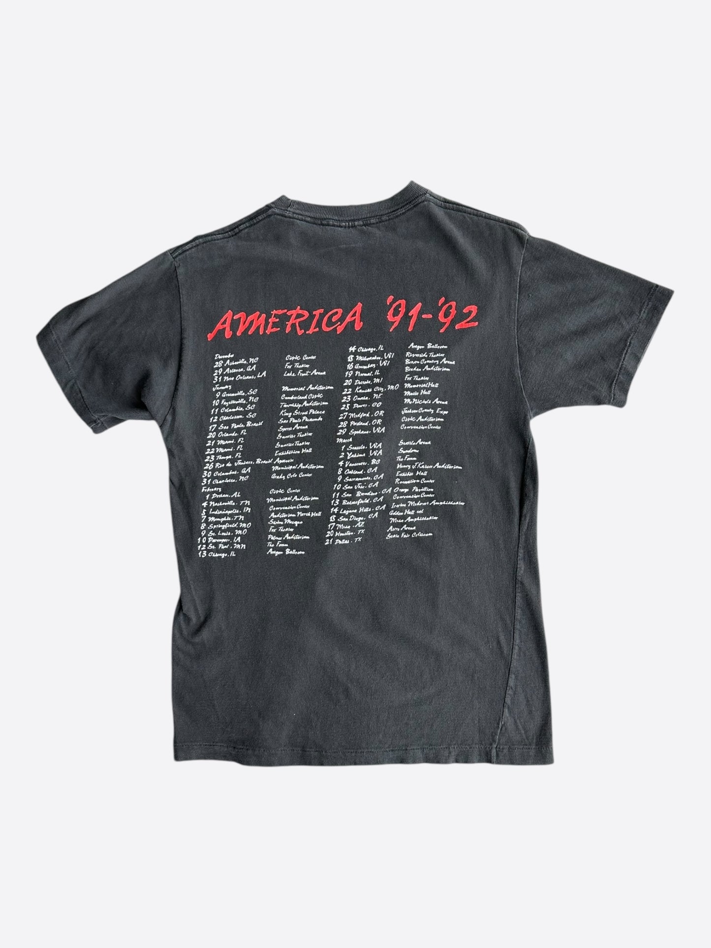 Vintage Black Skid Row America Tour T-Shirt
