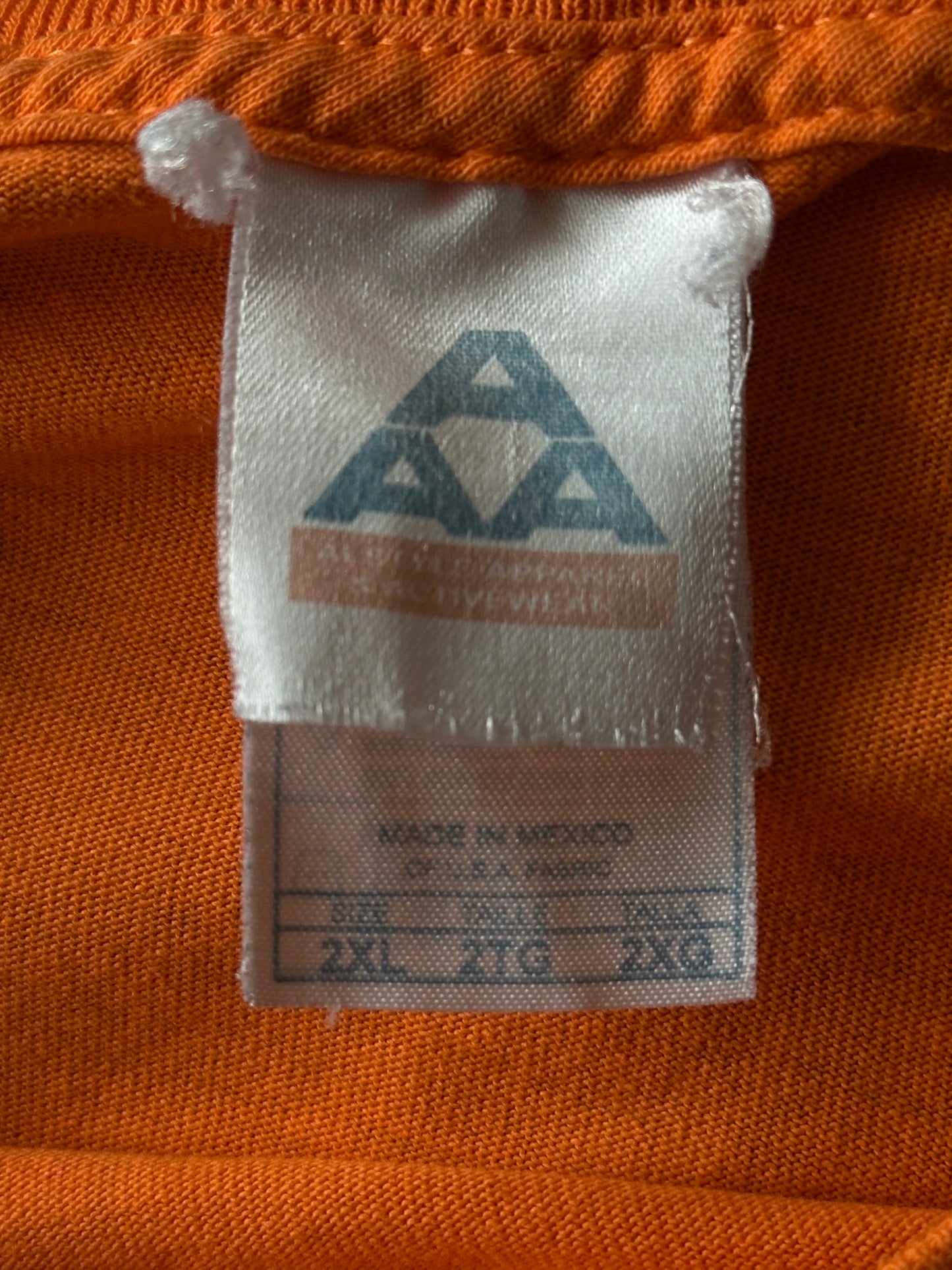 Vintage Orange Jimi Hendrix Axis Graphic T-Shirt