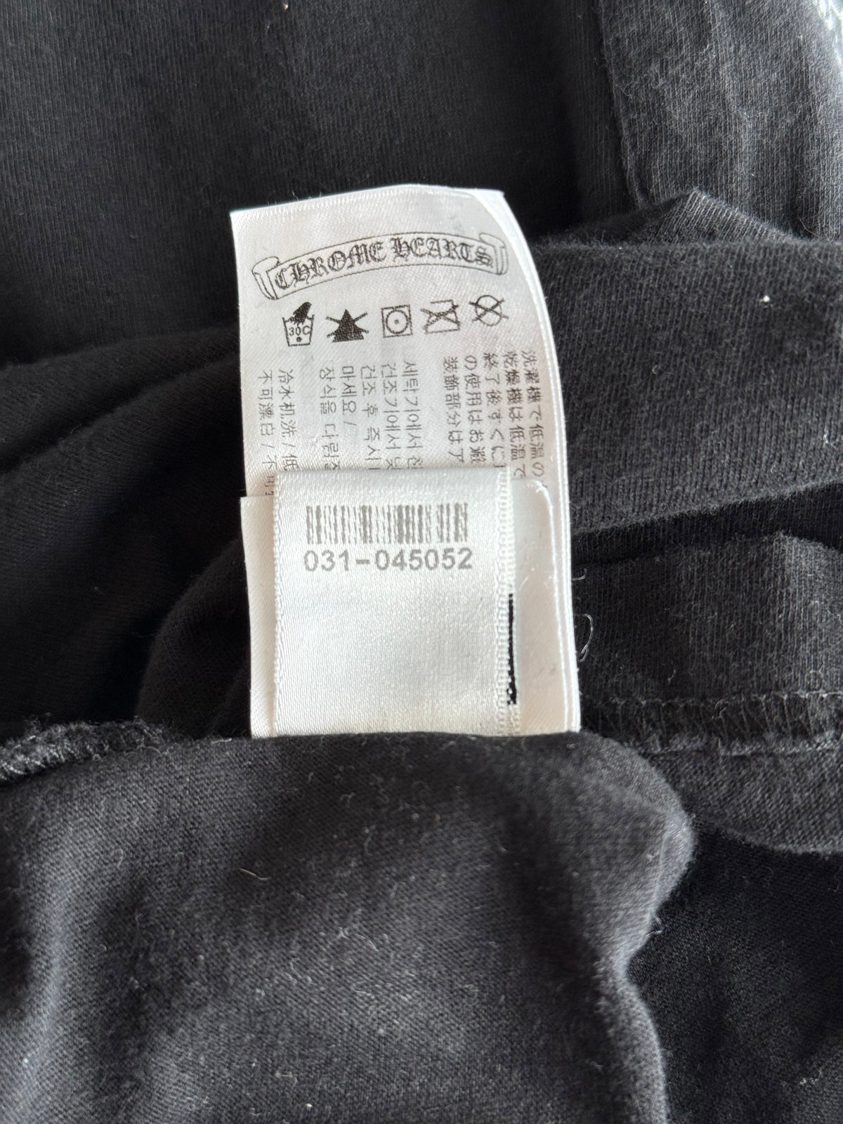 Chrome Hearts Black & Grey Staff Horseshoe Logo Longsleeve T-Shirt