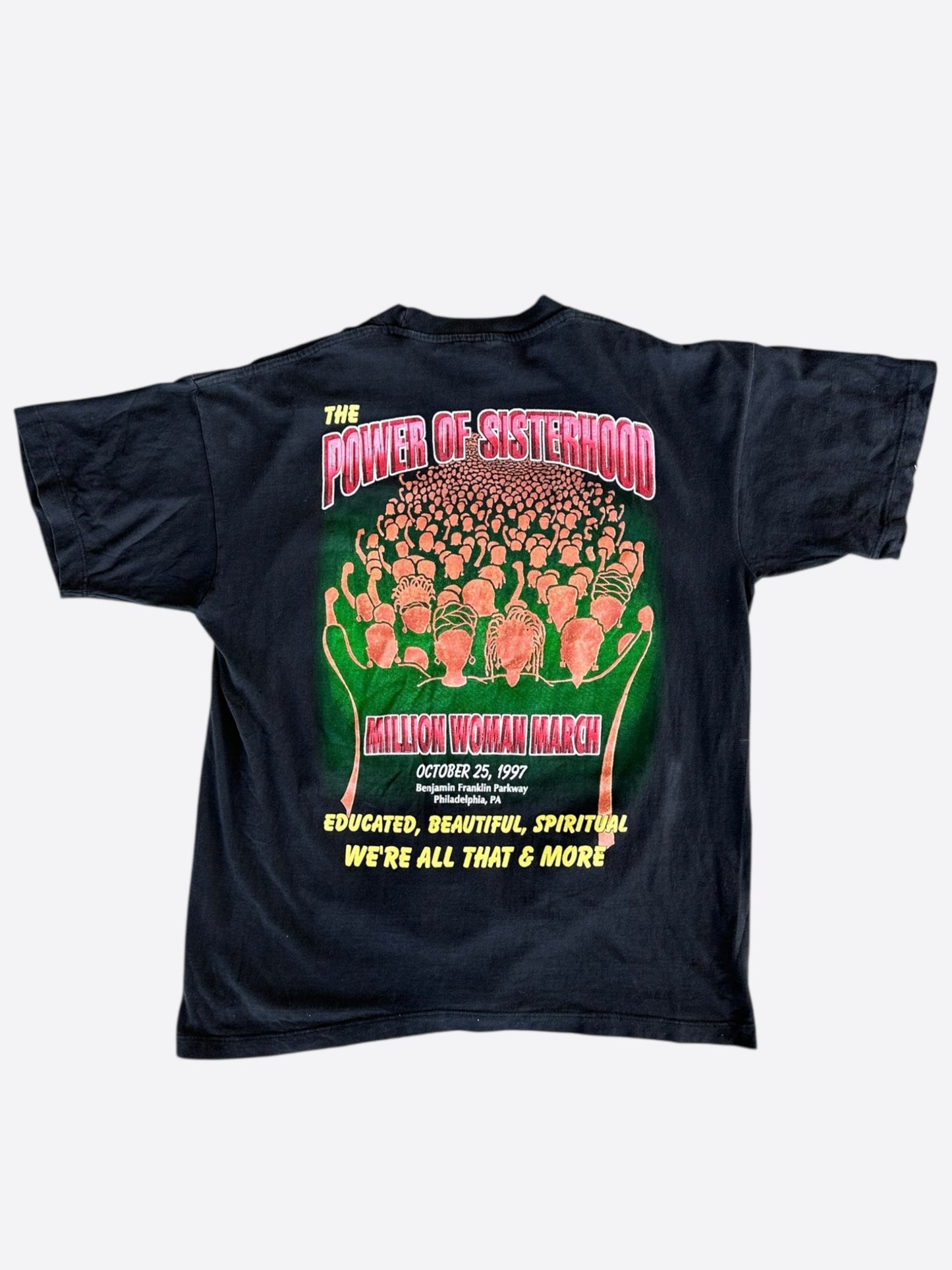 Vintage Black Million Woman March Graphic T-Shirt
