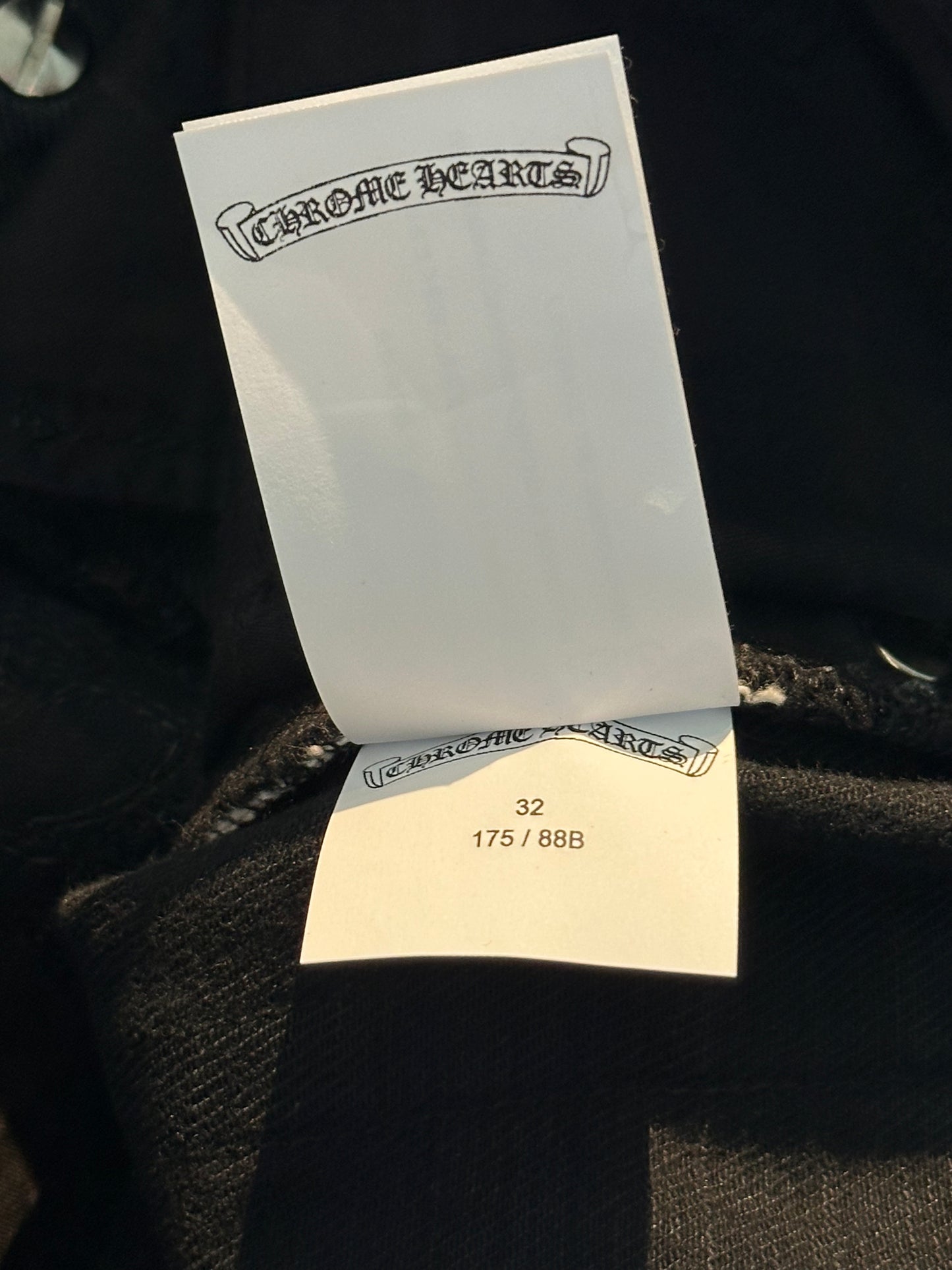 Chrome Hearts Black Cross Patch Jeans