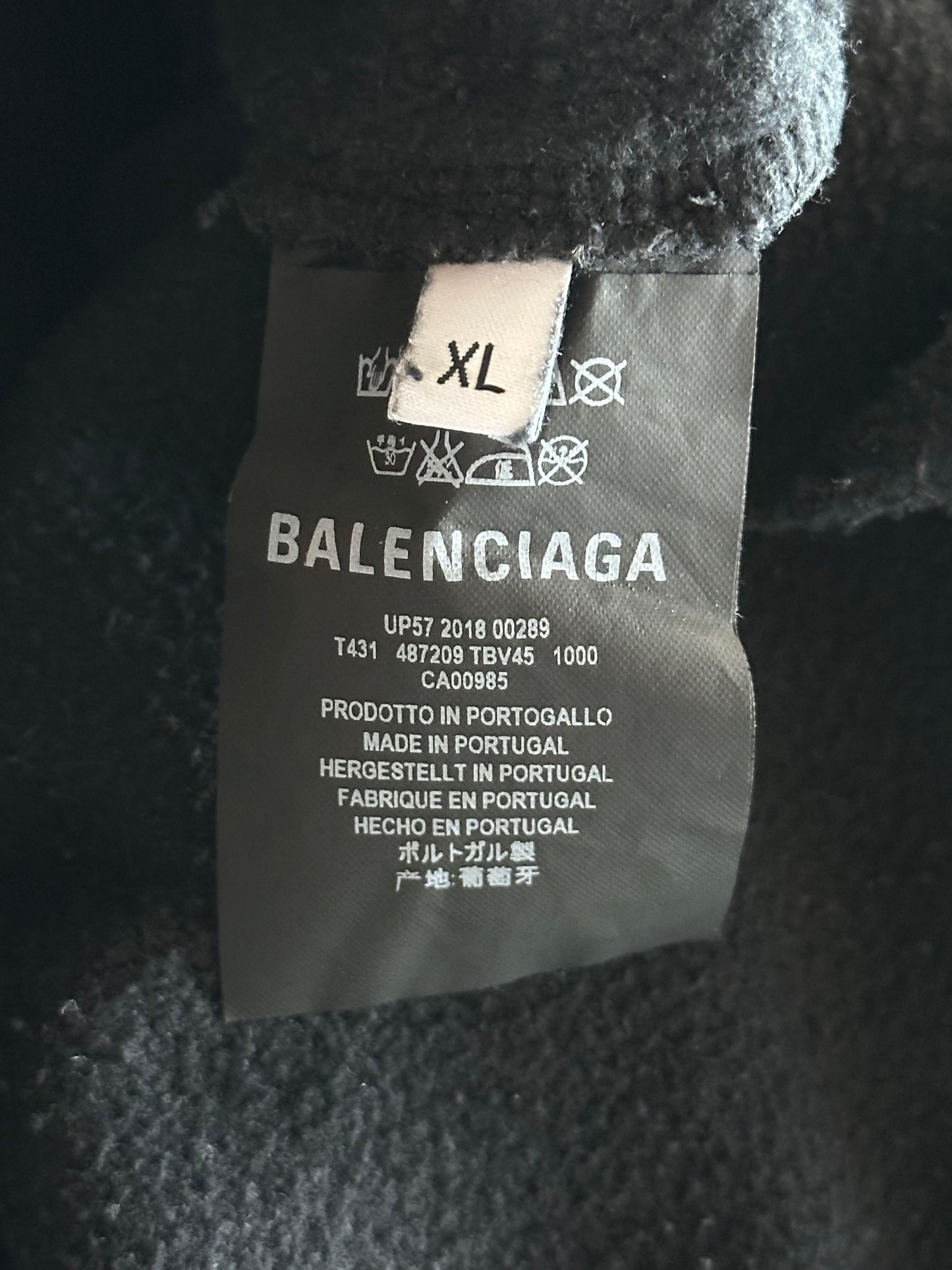 Balenciaga Black Sinners Embroidered Hoodie