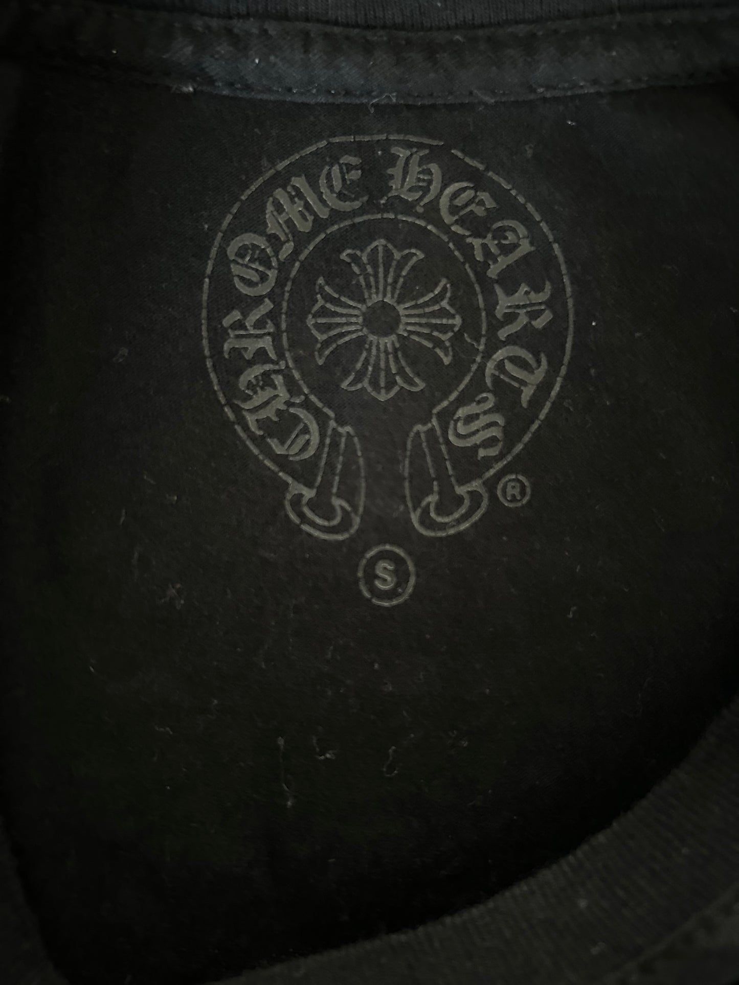 Chrome Hearts Black & White Malibu Cross Logo T-Shirt