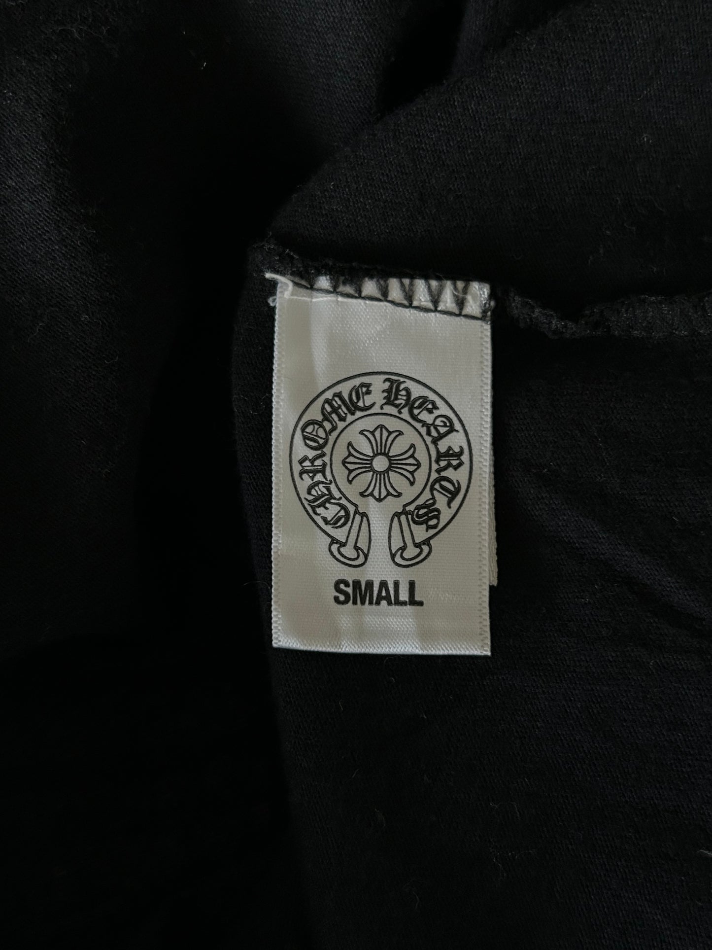 Chrome Hearts Black & White Malibu Cross Logo T-Shirt