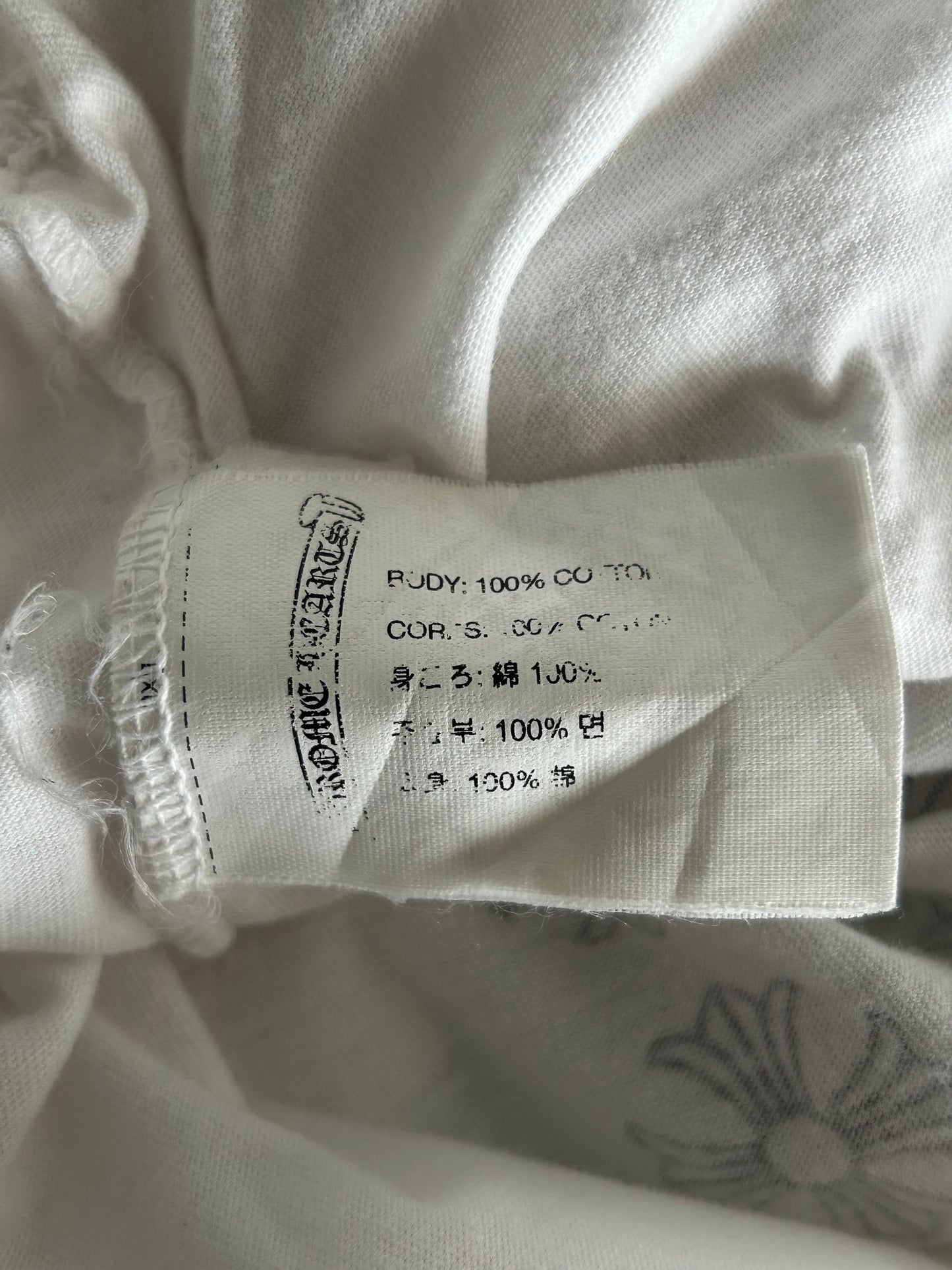 Chrome Hearts White & Red Made In Hollywood T-Shirt