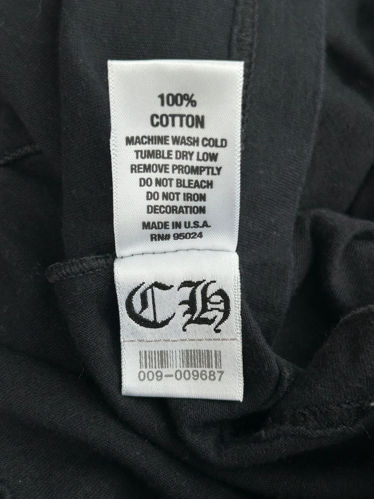 Chrome Hearts Black & White Triple Cross T-Shirt