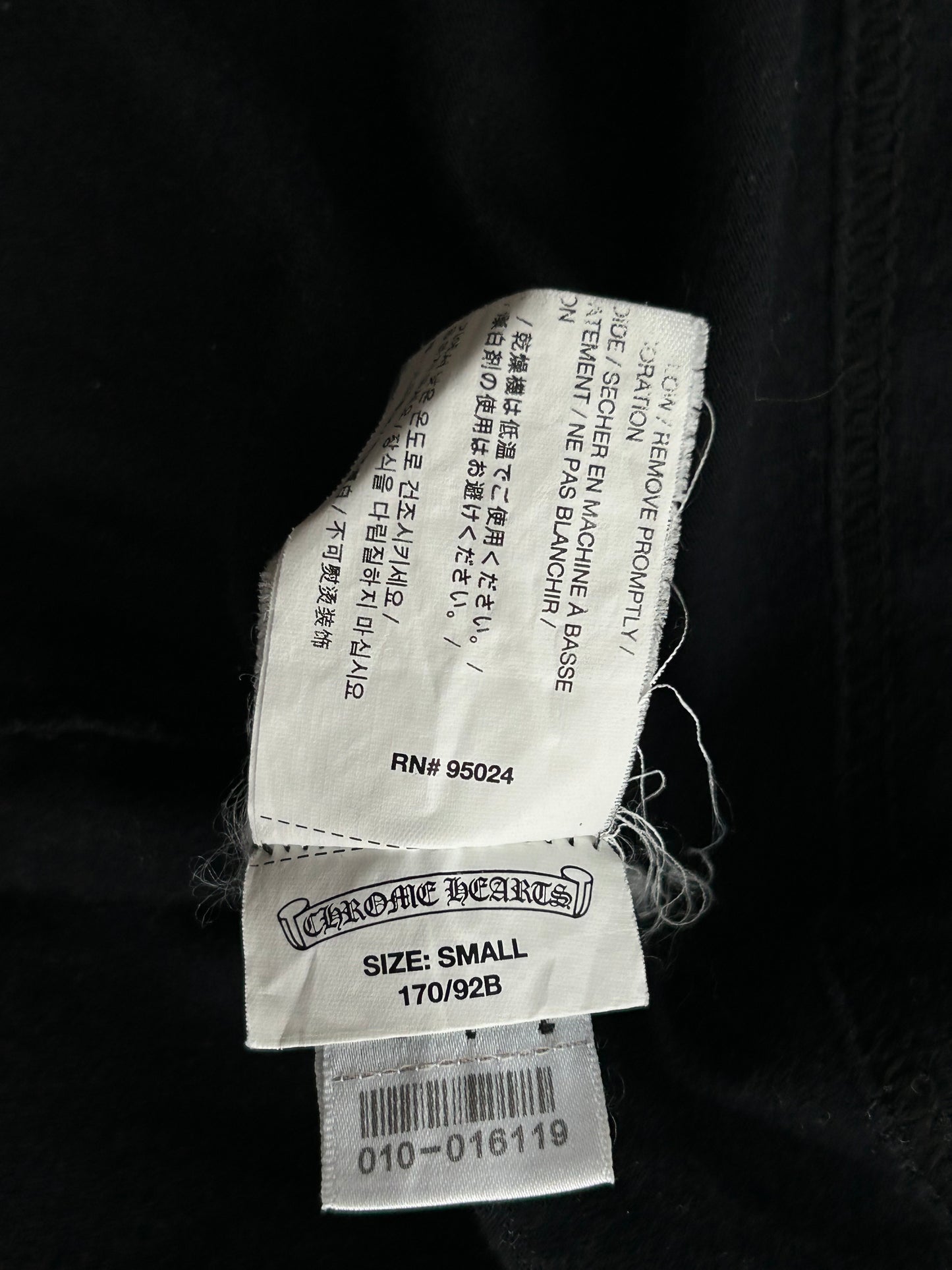 Chrome Hearts Black & White Cross Logo T-Shirt