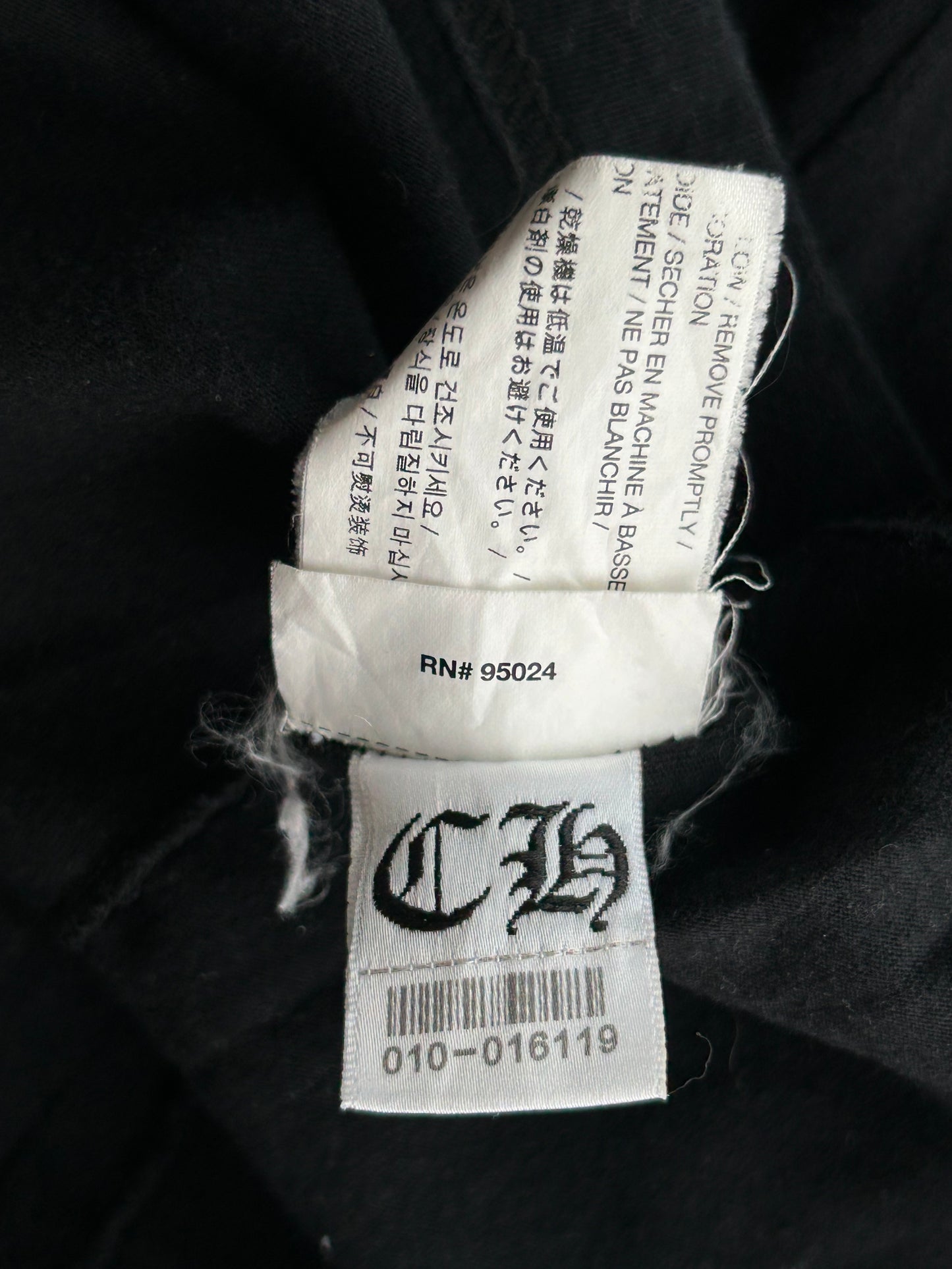 Chrome Hearts Black & White Cross Logo T-Shirt