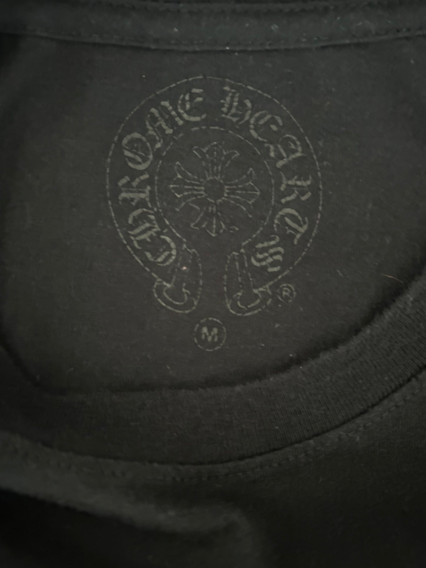Chrome Hearts Black & White Cross Logo T-Shirt