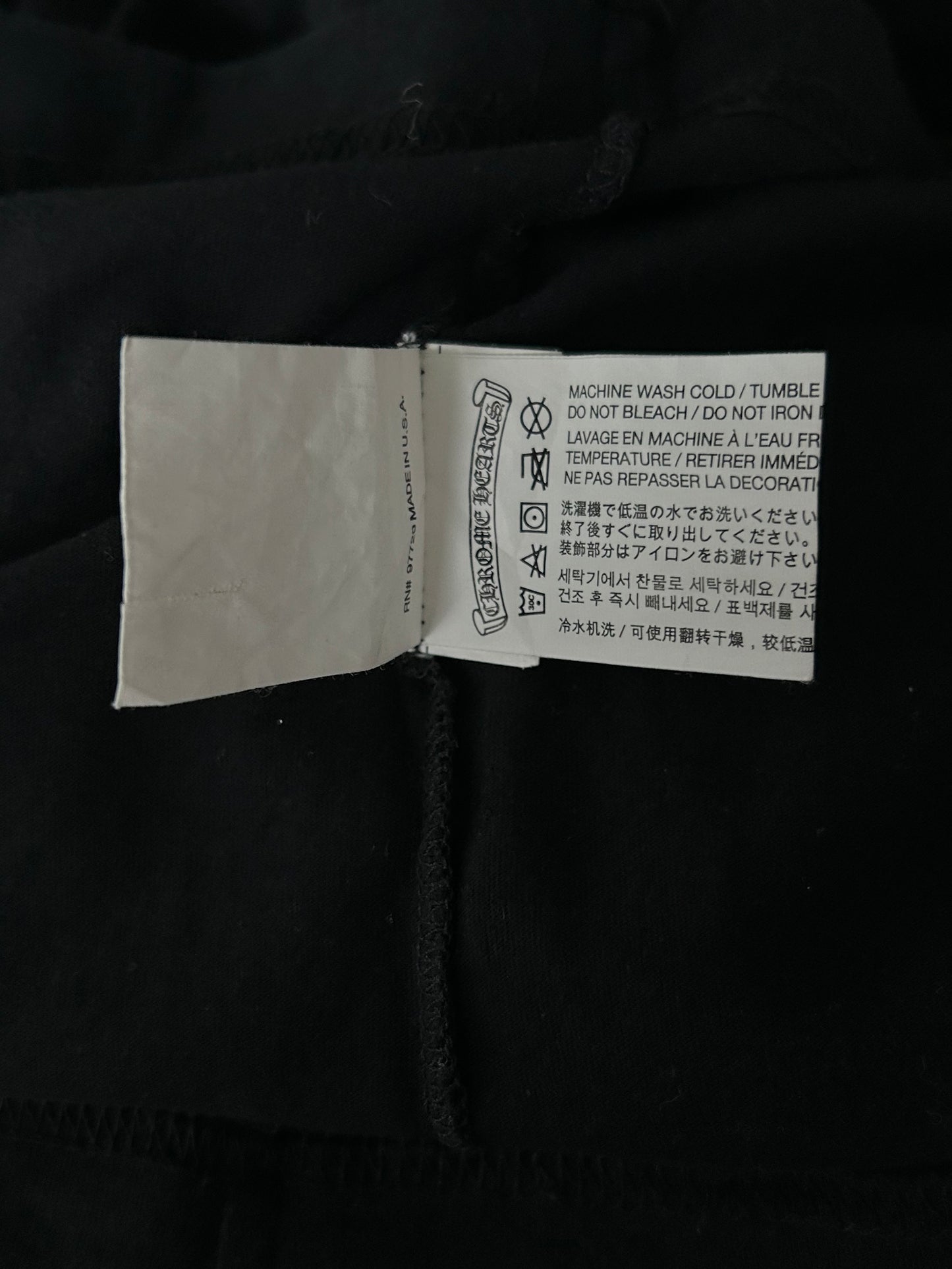 Chrome Hearts Black & White Cross Logo T-Shirt
