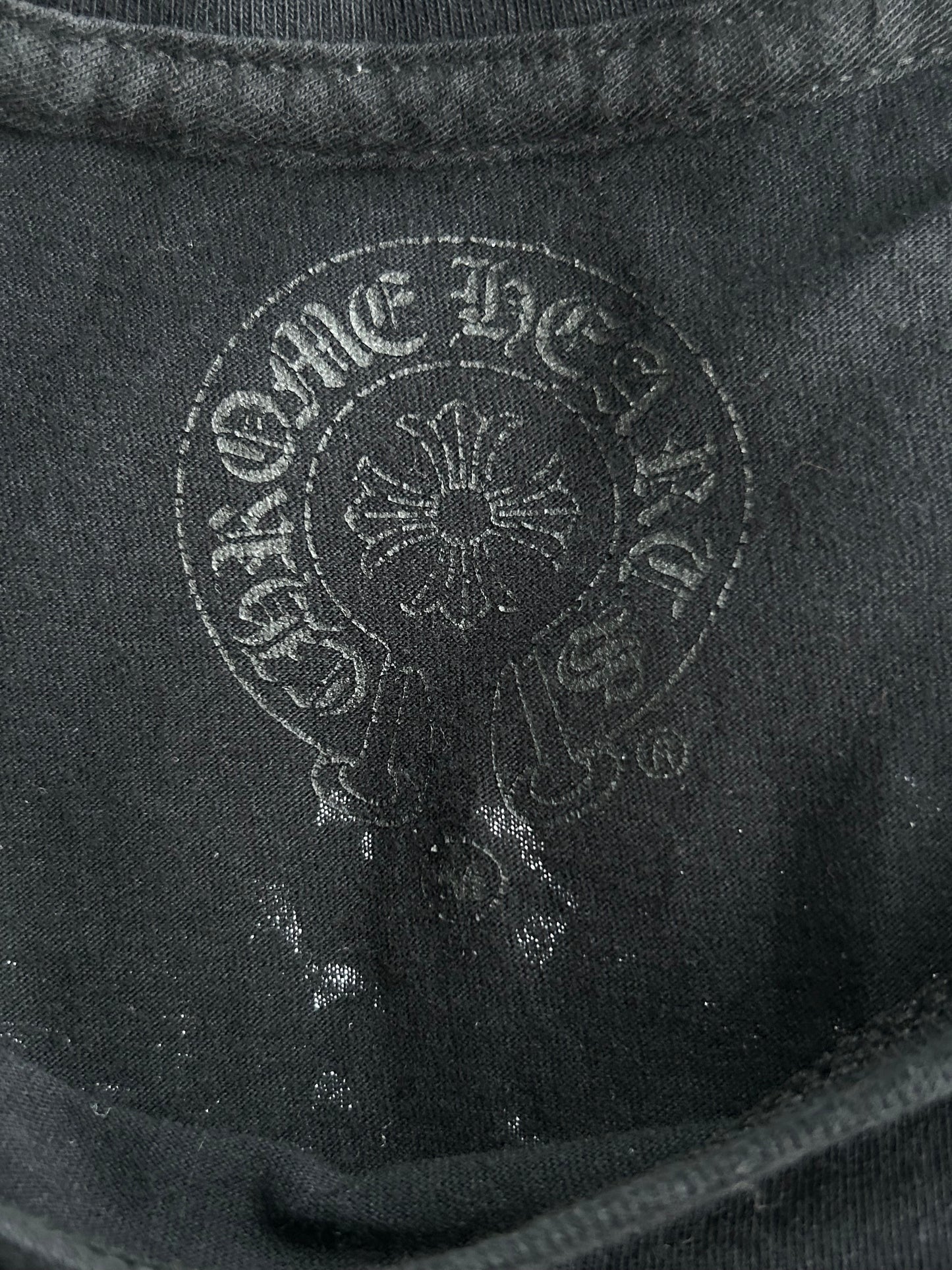 Chrome Hearts Black & White Dagger Logo T-Shirt