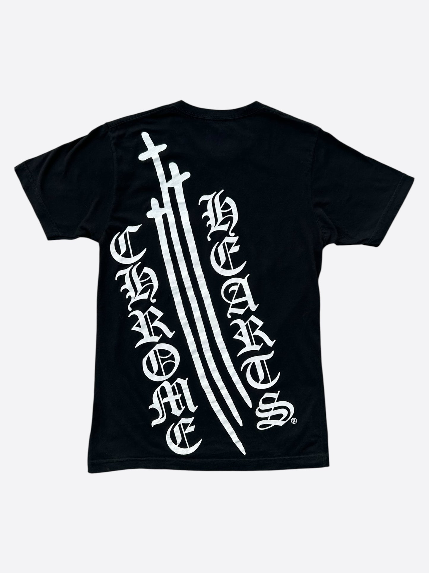 Chrome Hearts Black & White Triple Cross T-Shirt
