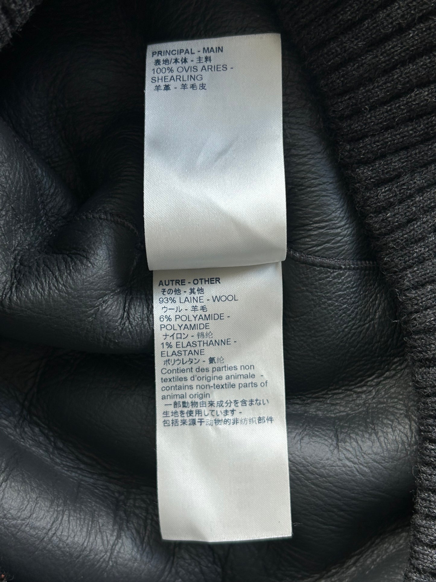 Louis Vuitton Grey & Black Shearling Monogram Sweater