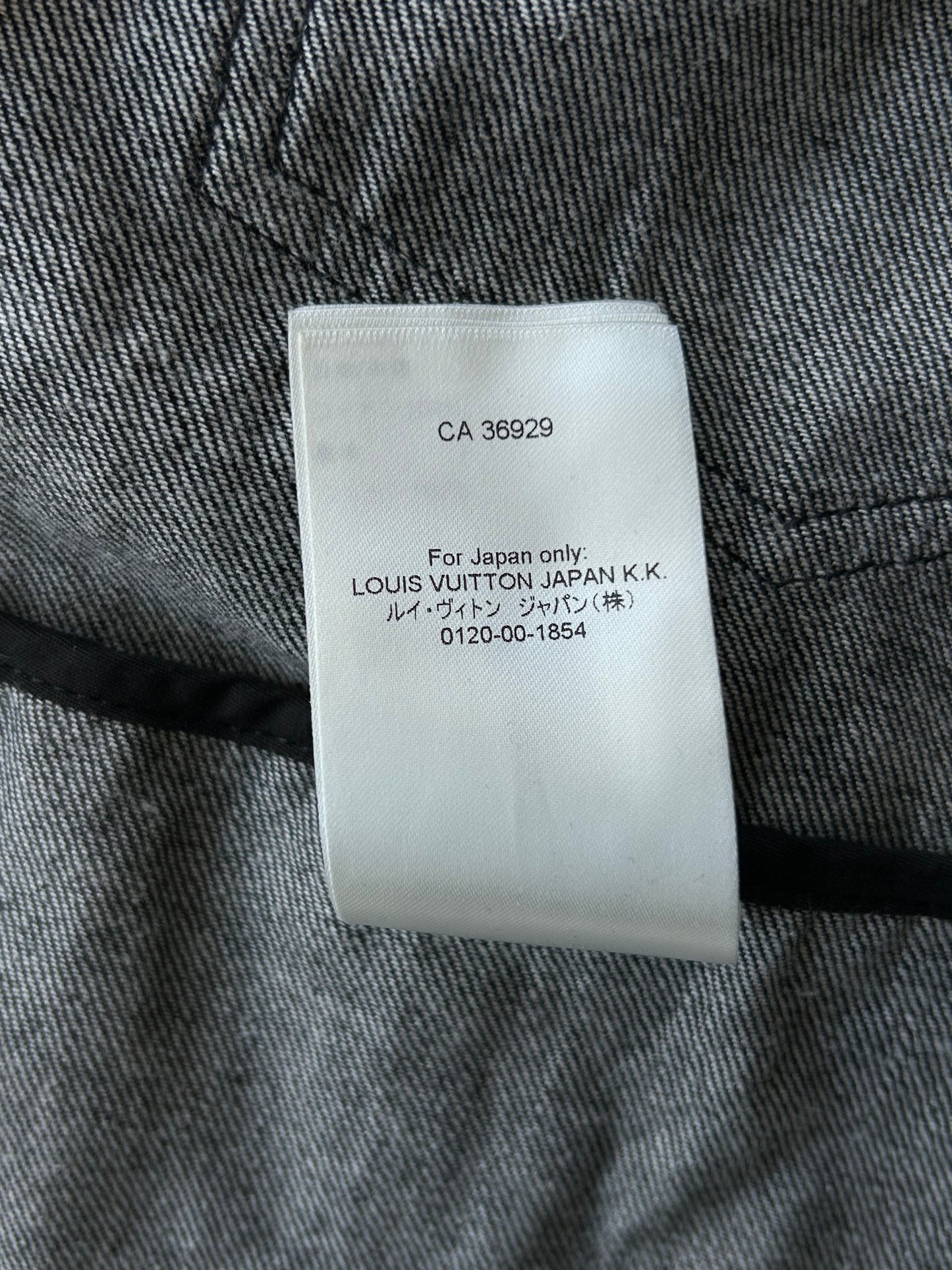 Louis Vuitton Black & White Plaid Flannel Jacket