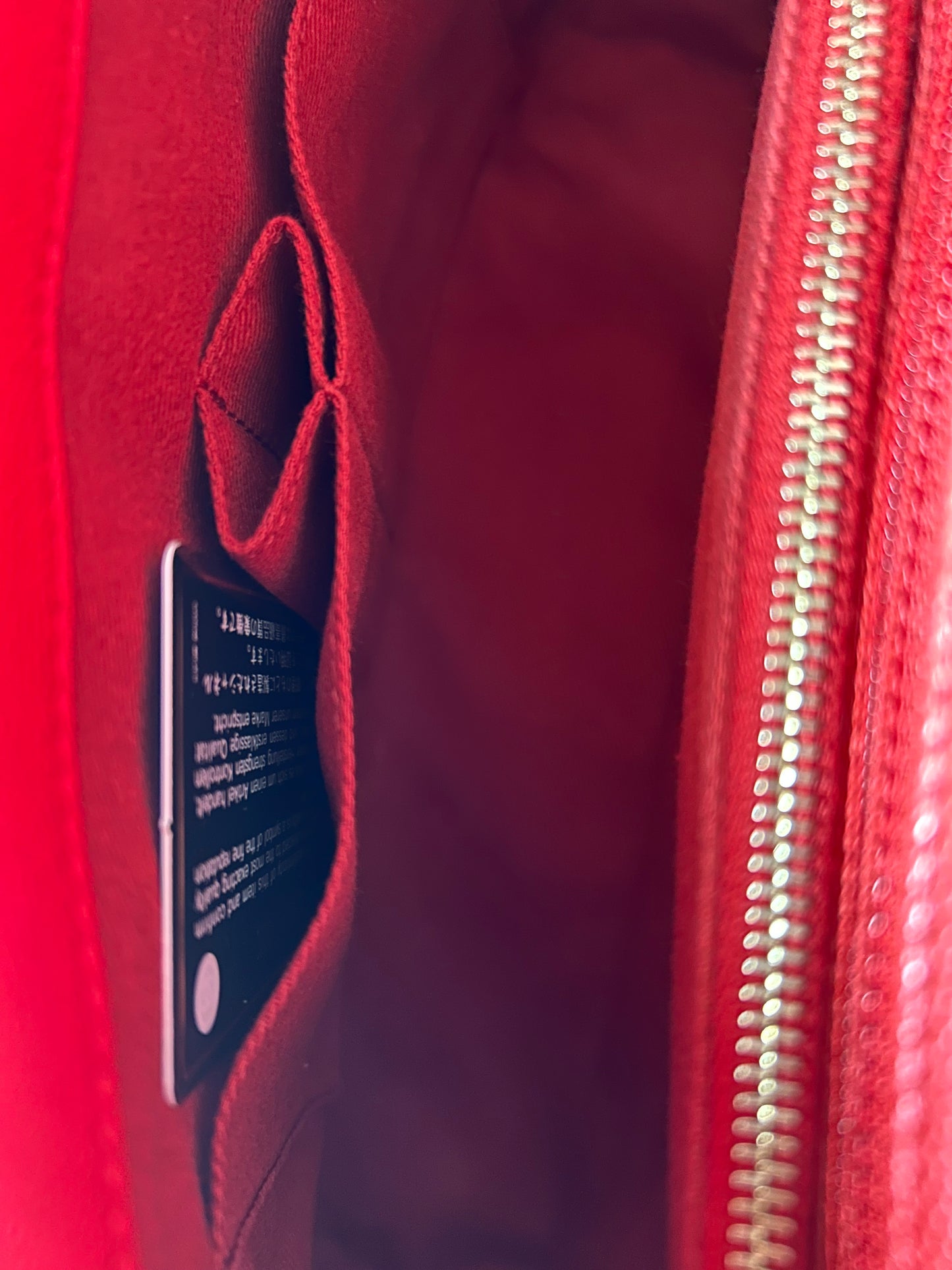 Chanel Red Caviar Quilted Medium Top Handle Bag