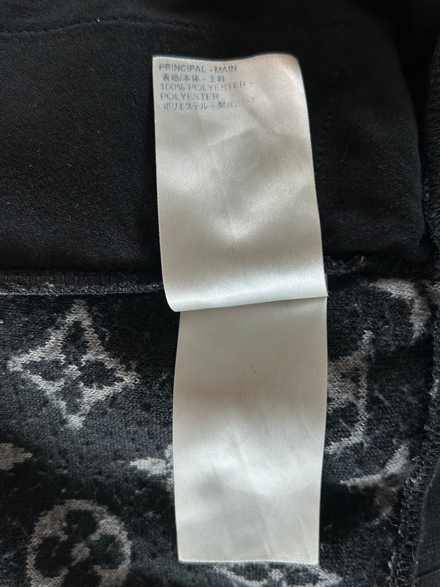 Louis Vuitton Black & Grey Monogram Fleece Zip Up Jacket